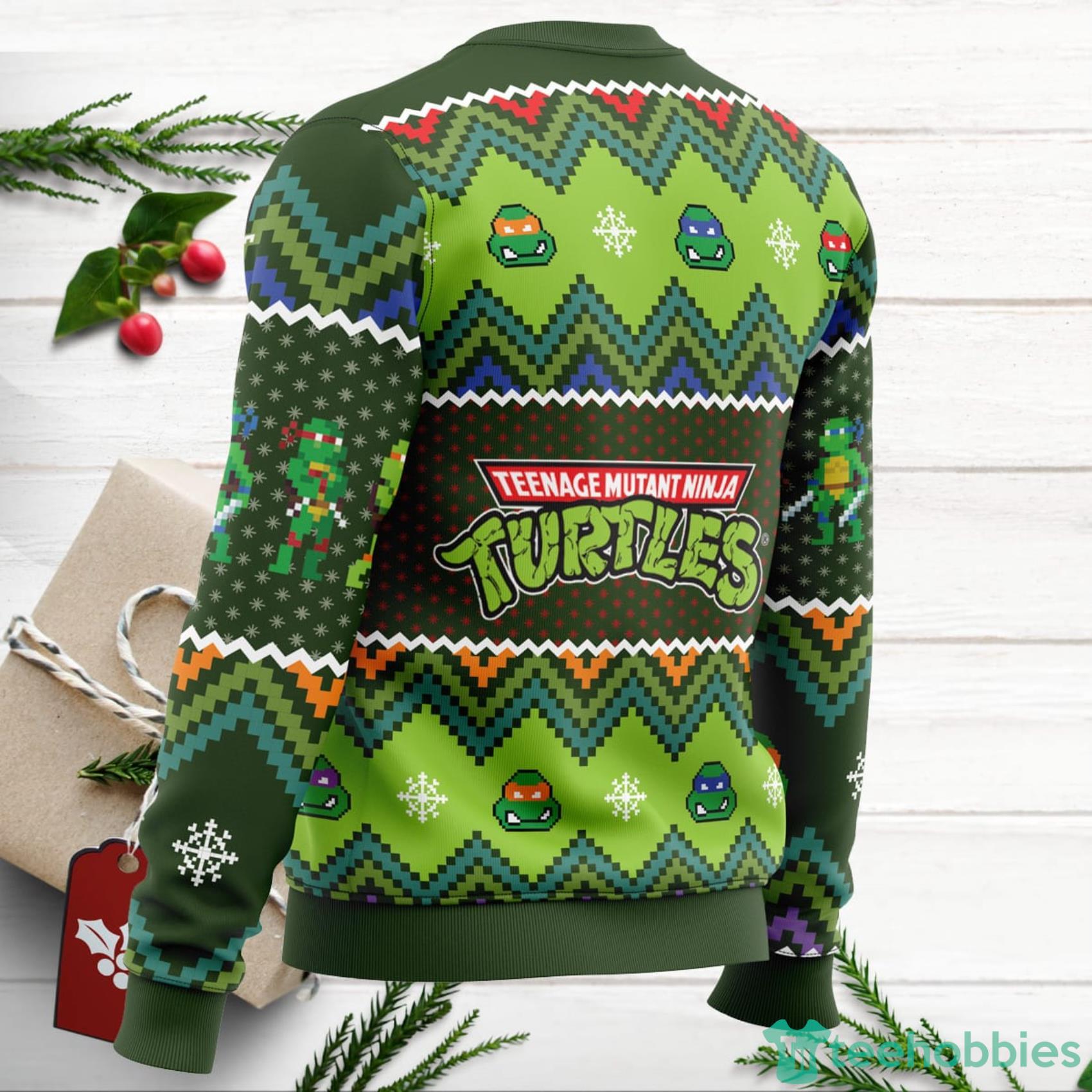 Teenage Mutant Ninja Turtles Funny Christmas Sweater Navy