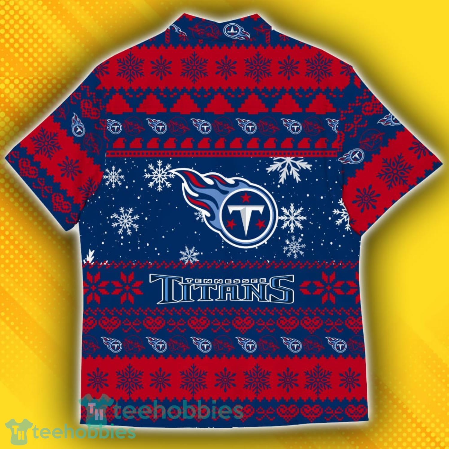 Tennessee Titans Baby Yoda Star Wars Sports Football American Ugly Christmas Sweater Pattern Hawaiian Shirt Product Photo 3