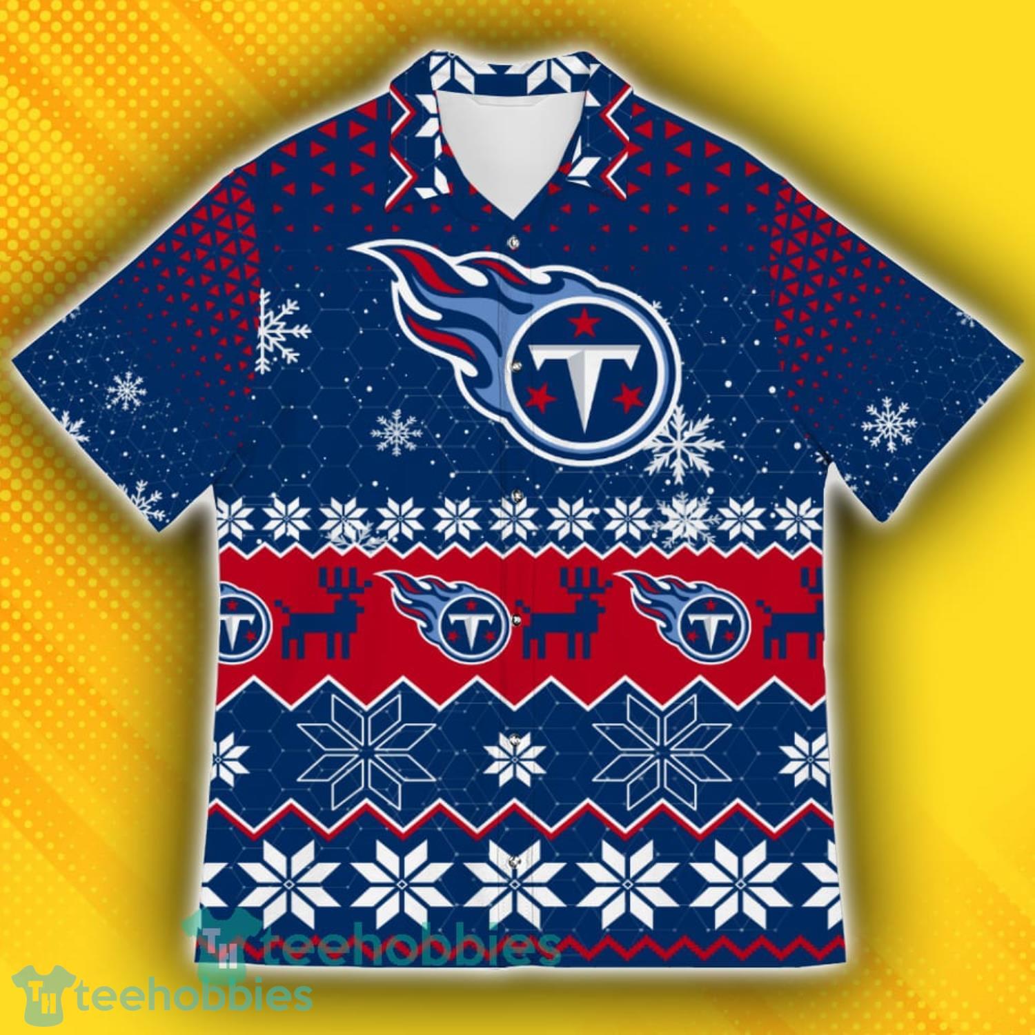 Tennessee Titans Sports Football American Ugly Christmas Sweater Pattern Hawaiian Shirt Product Photo 2