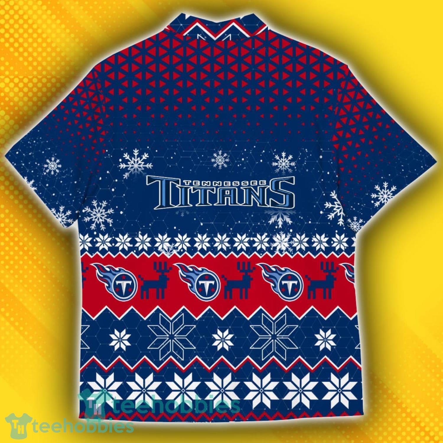 Tennessee Titans Sports Football American Ugly Christmas Sweater Pattern Hawaiian Shirt Product Photo 3