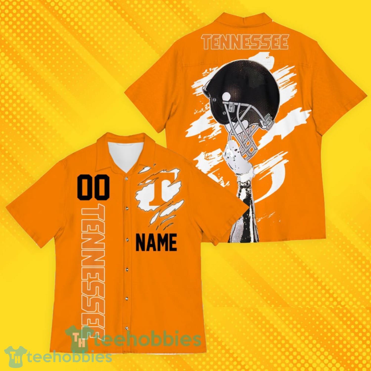 Tennessee Volunteers Sports Custom Name And Number American Hawaiian Shirt For Fans Product Photo 1
