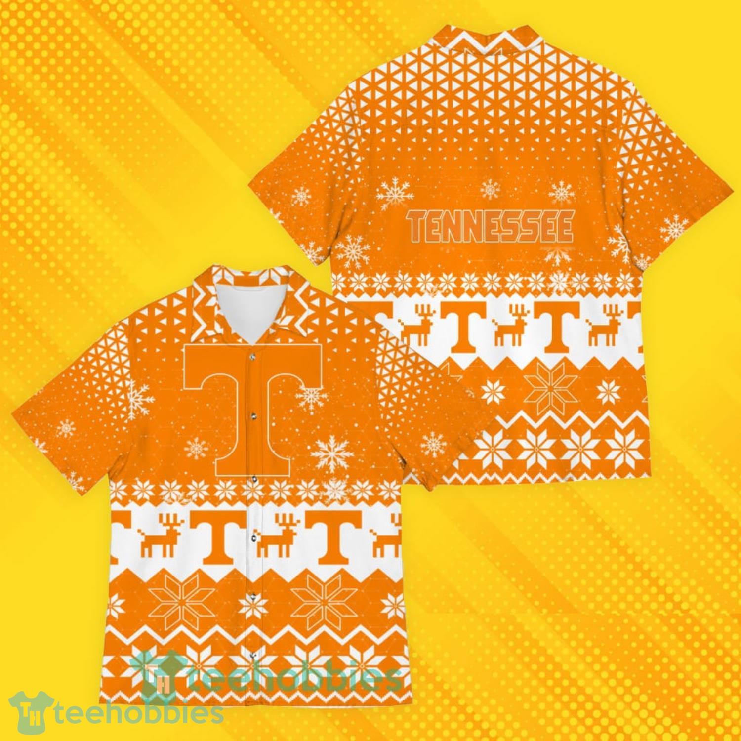 Tennessee Volunteers Sports Football American Ugly Christmas Sweater Pattern Hawaiian Shirt Product Photo 1