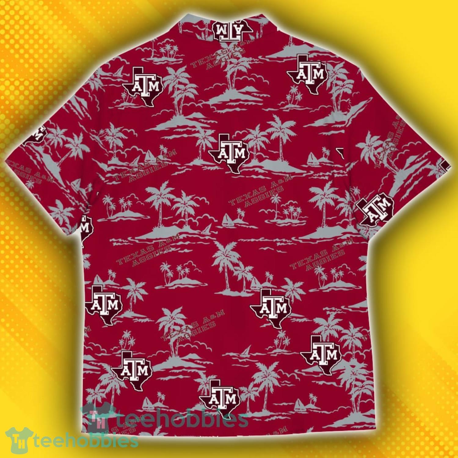 Texas AM Aggies Island Pattern Tree Hawaiian Shirt Product Photo 3