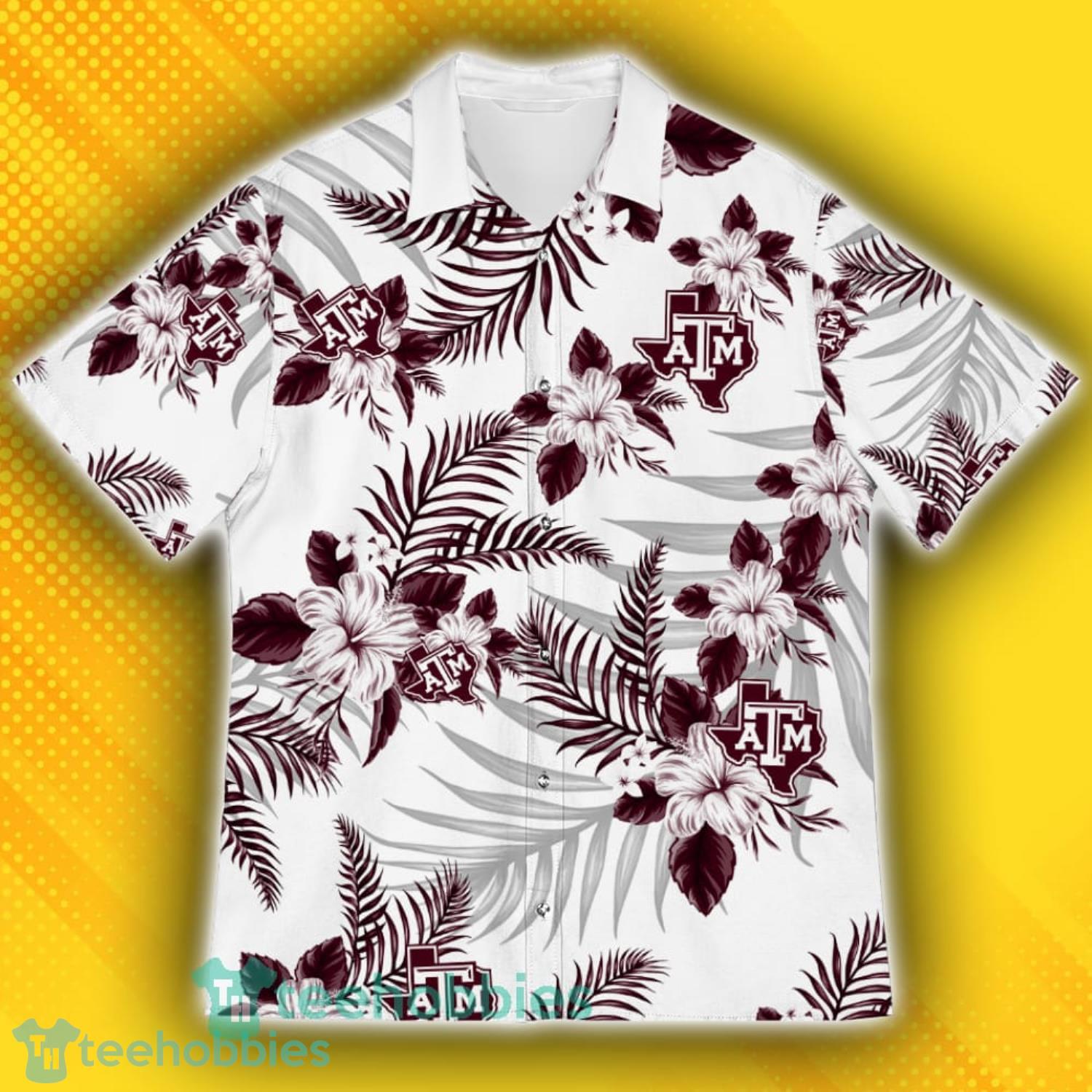Texas AM Aggies Sports American Hawaiian Tropical Patterns Hawaiian Shirt Product Photo 2