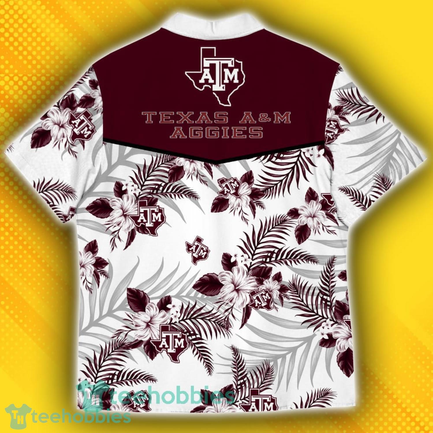 Texas AM Aggies Sports American Hawaiian Tropical Patterns Hawaiian Shirt Product Photo 3