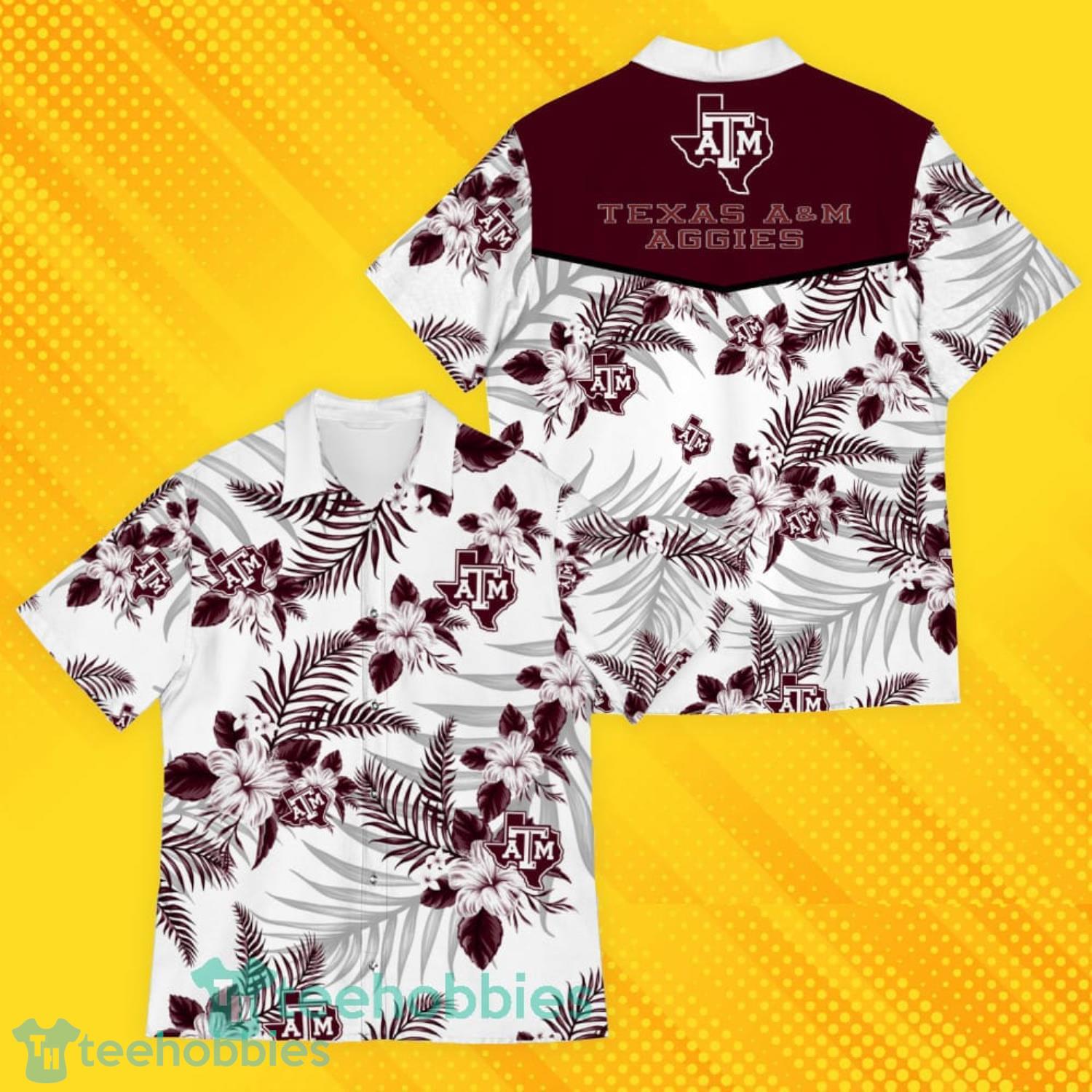 Texas AM Aggies Sports American Hawaiian Tropical Patterns Hawaiian Shirt Product Photo 1