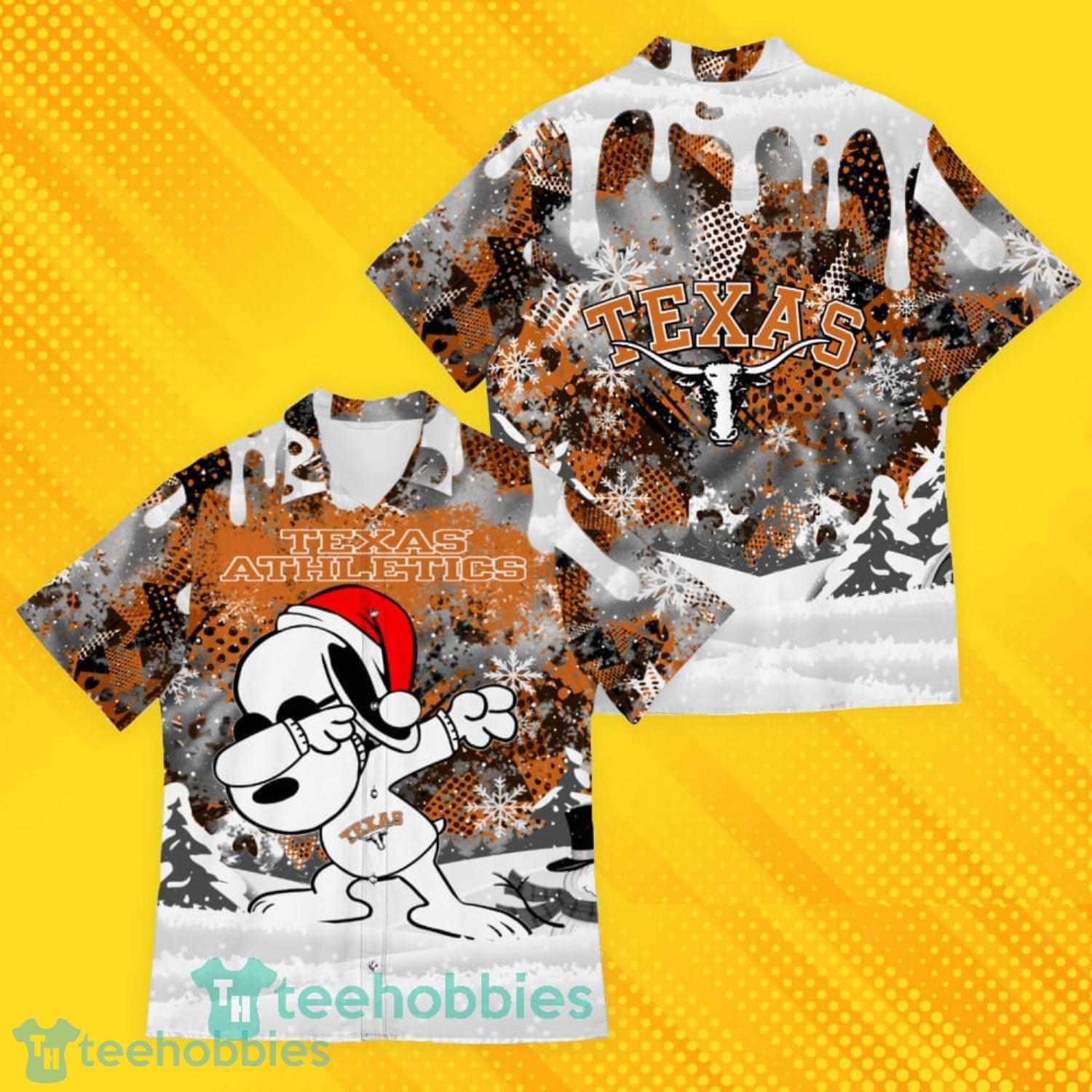 Texas Longhorns Snoopy Dabbing The Peanuts Pattern Hawaiian Shirt Product Photo 1