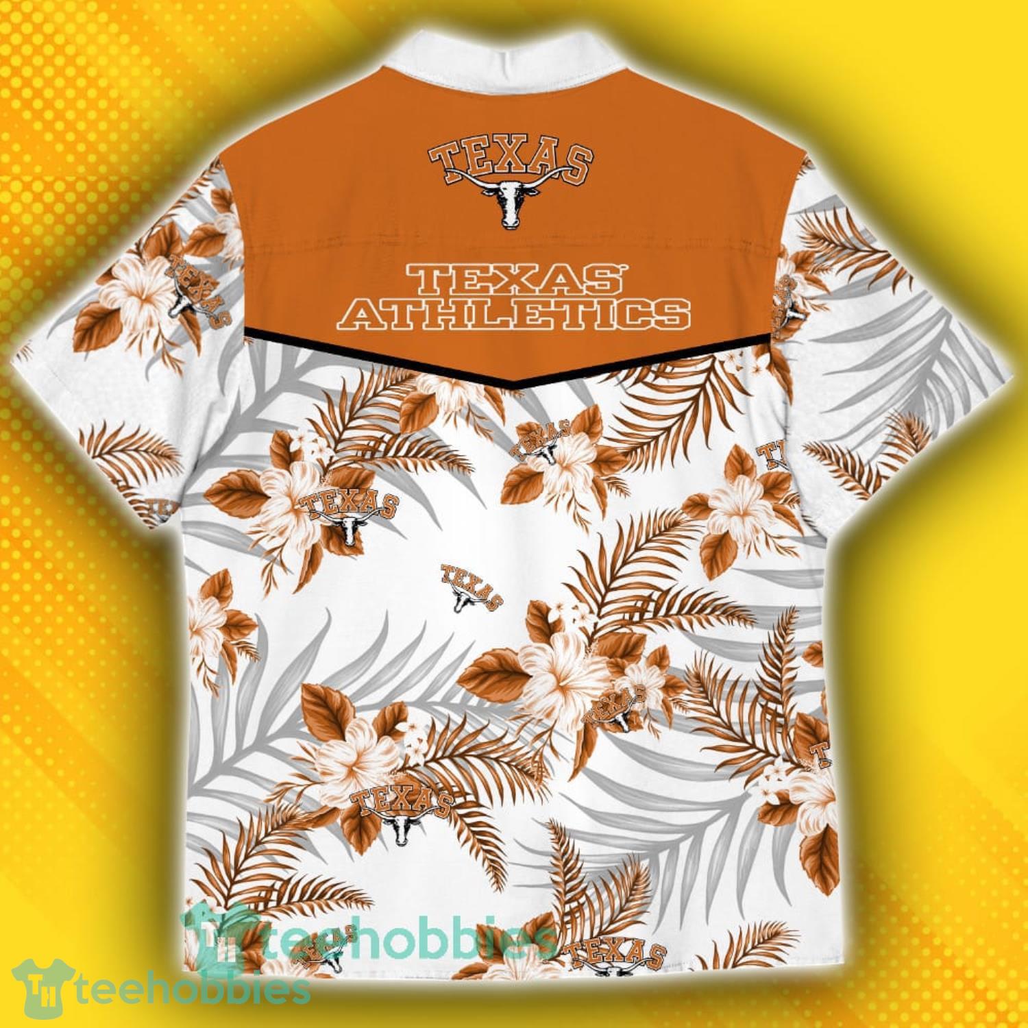 Texas Longhorns Sports American Hawaiian Tropical Patterns Hawaiian Shirt Product Photo 3