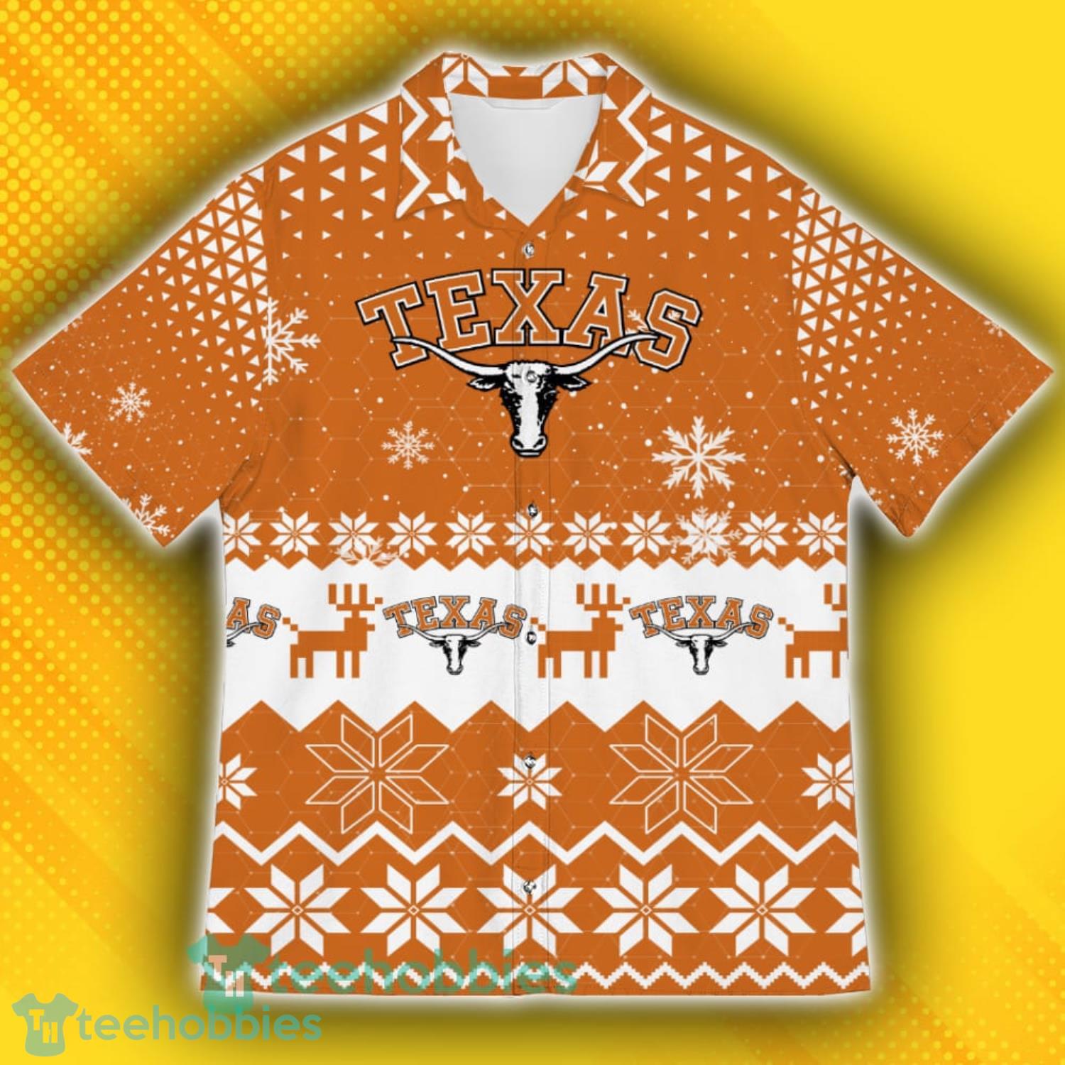 Texas Longhorns Sports Football American Ugly Christmas Sweater Pattern Hawaiian Shirt Product Photo 2