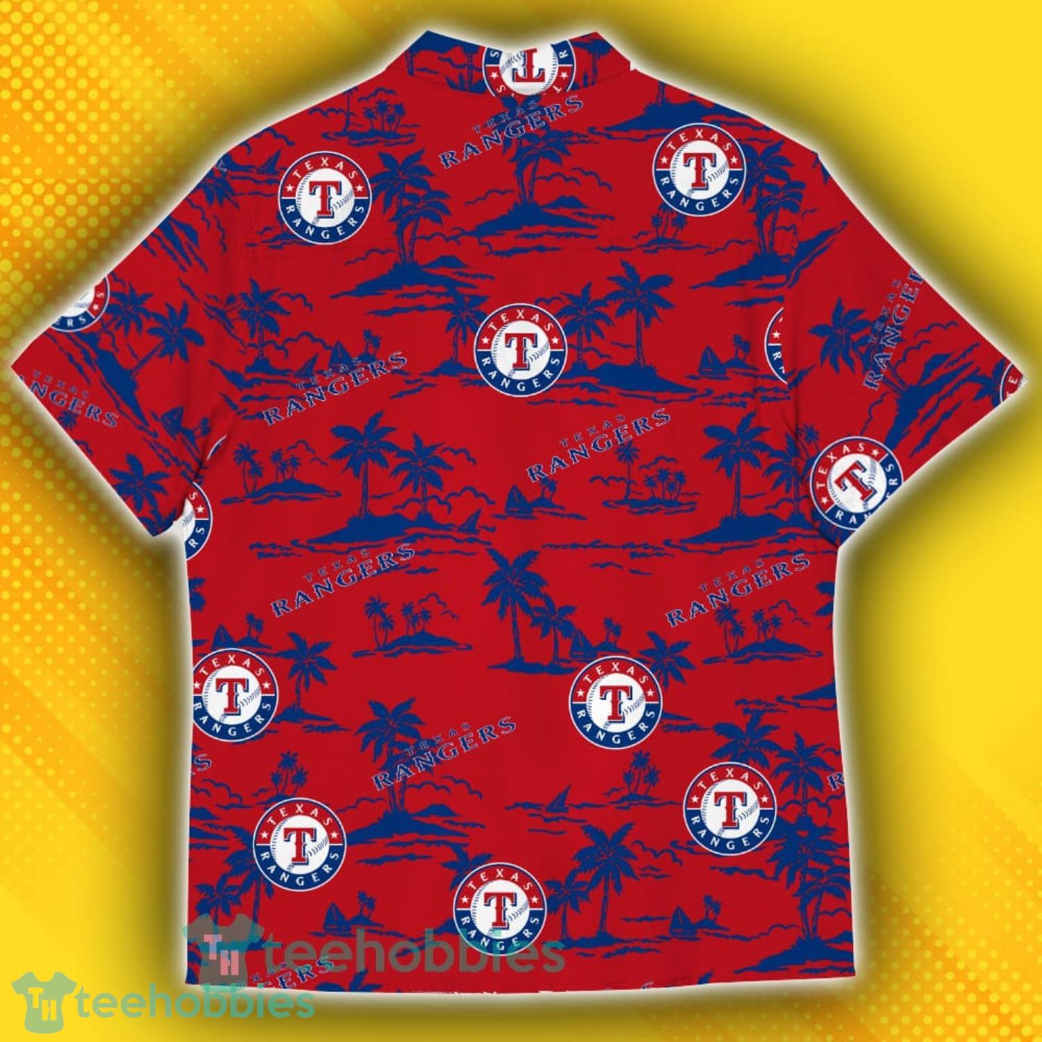 Texas Rangers Island Pattern Tree Hawaiian Shirt Product Photo 3