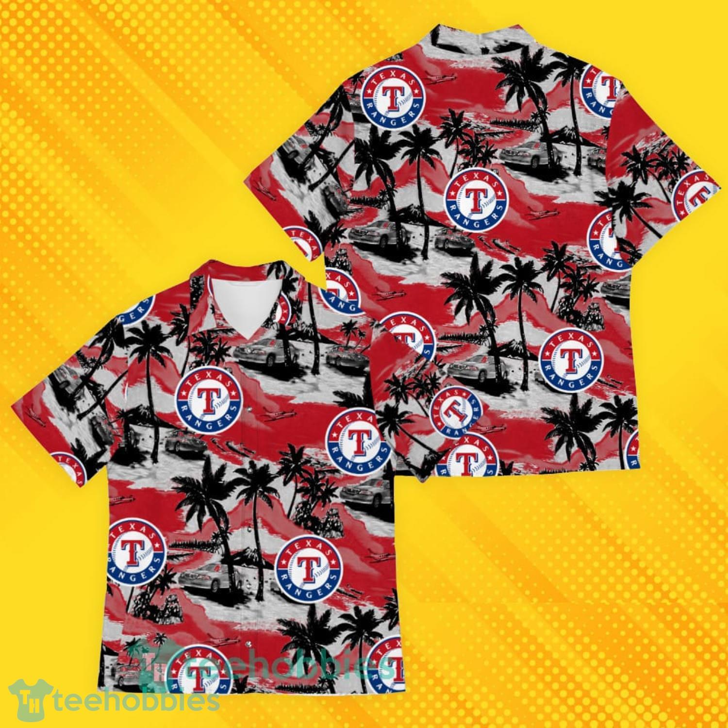 Texas Rangers Sports American Tropical Patterns Hawaiian Shirt Product Photo 1