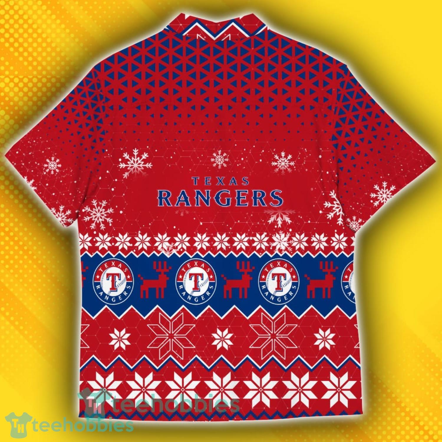 Texas Rangers Sports Football American Ugly Christmas Sweater Pattern Hawaiian Shirt Product Photo 3