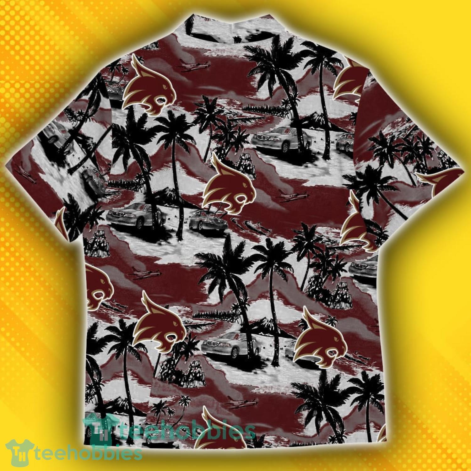 Texas State Bobcats Sports American Tropical Patterns Hawaiian Shirt Product Photo 3