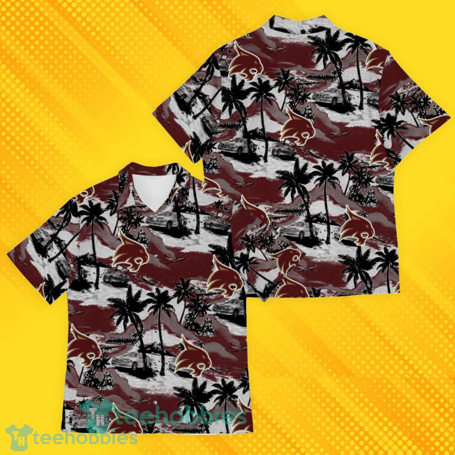 Texas State Bobcats Sports American Tropical Patterns Hawaiian Shirt Product Photo 1