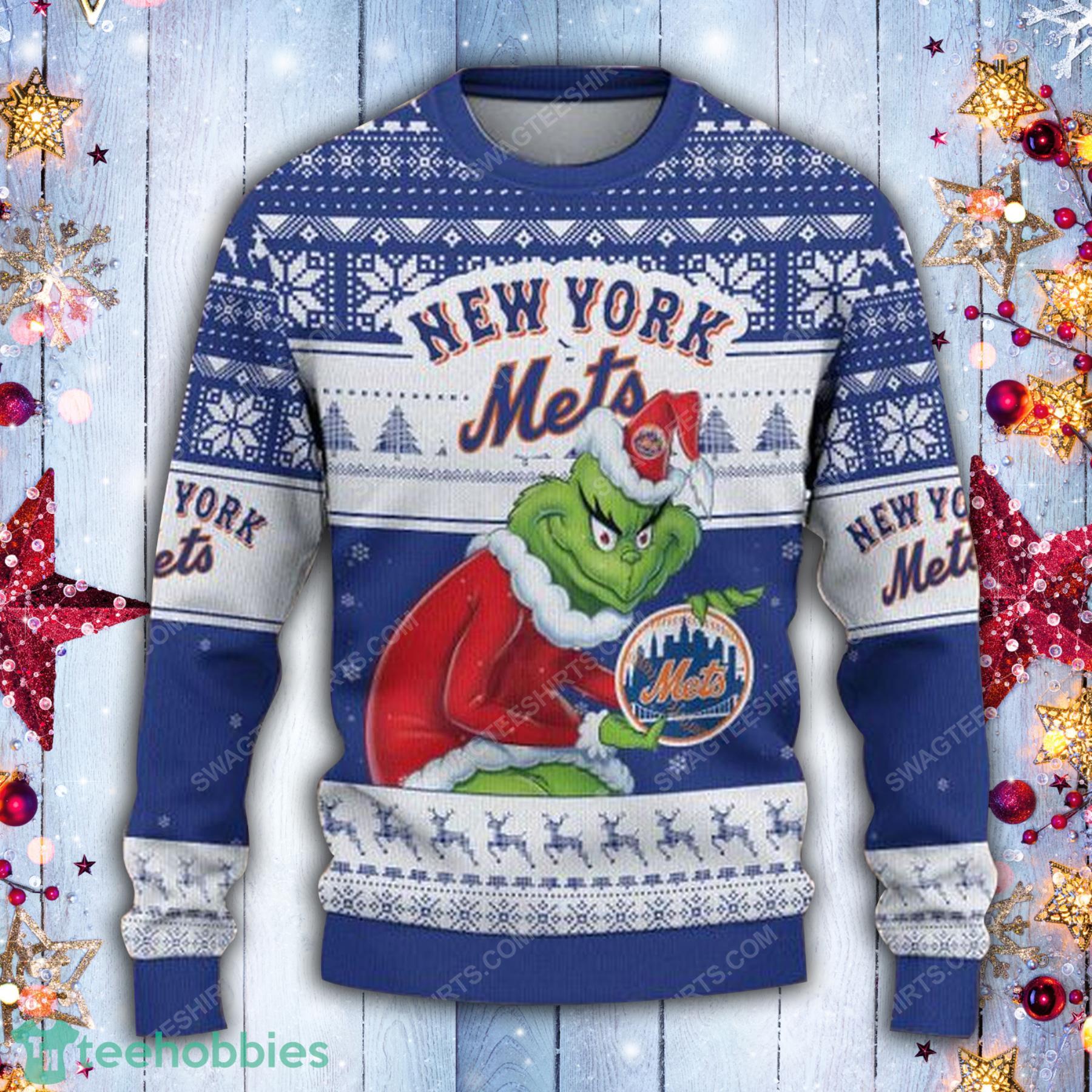 New York Mets Snoopy MLB Ugly Christmas Sweater - Tagotee