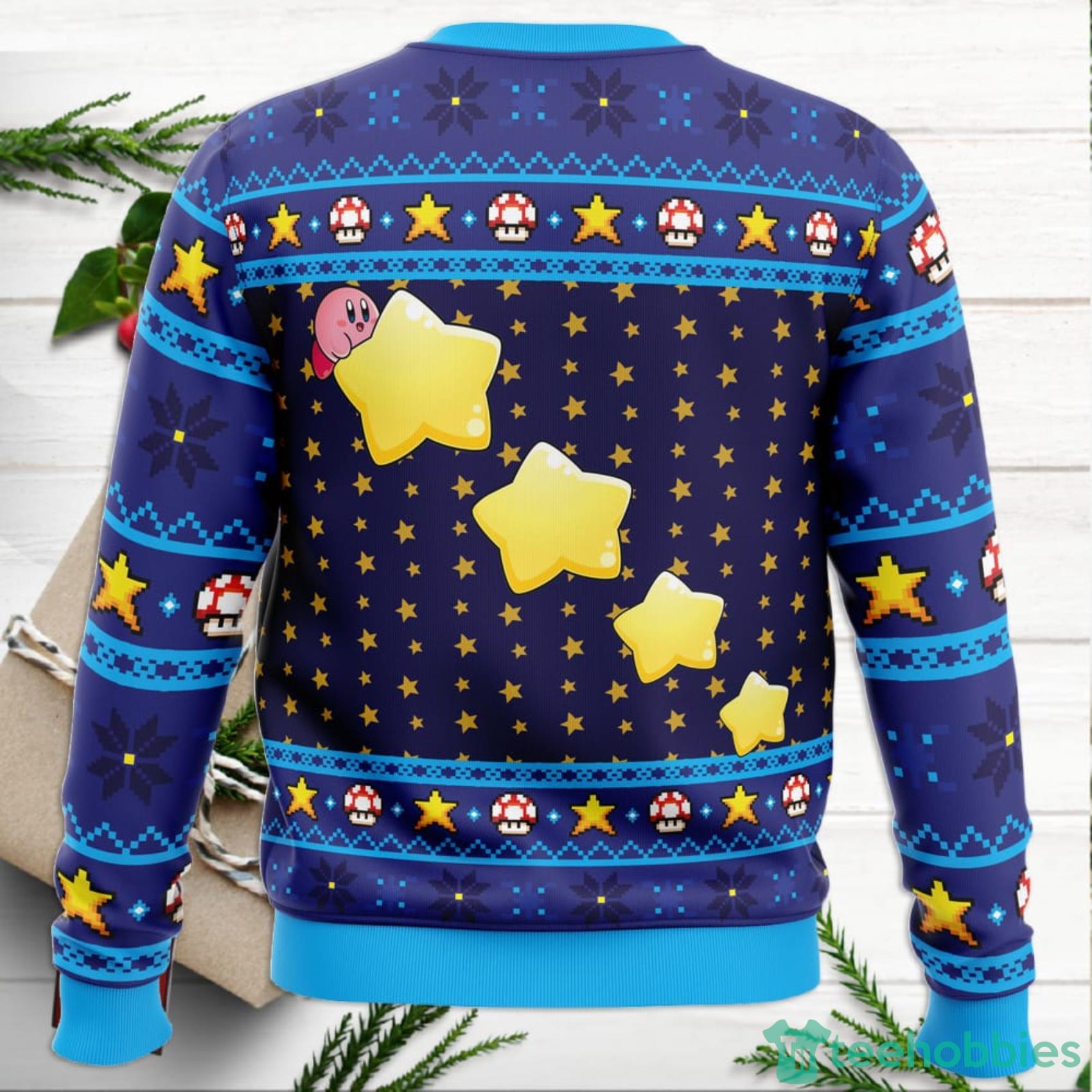 The Pink Hero Kirby’s Dream Land Ugly Christmas Sweater For Men And Women image The Pink Hero Kirby’s Dream Land Ugly Christmas Sweater For Men And Women Product Photo 2