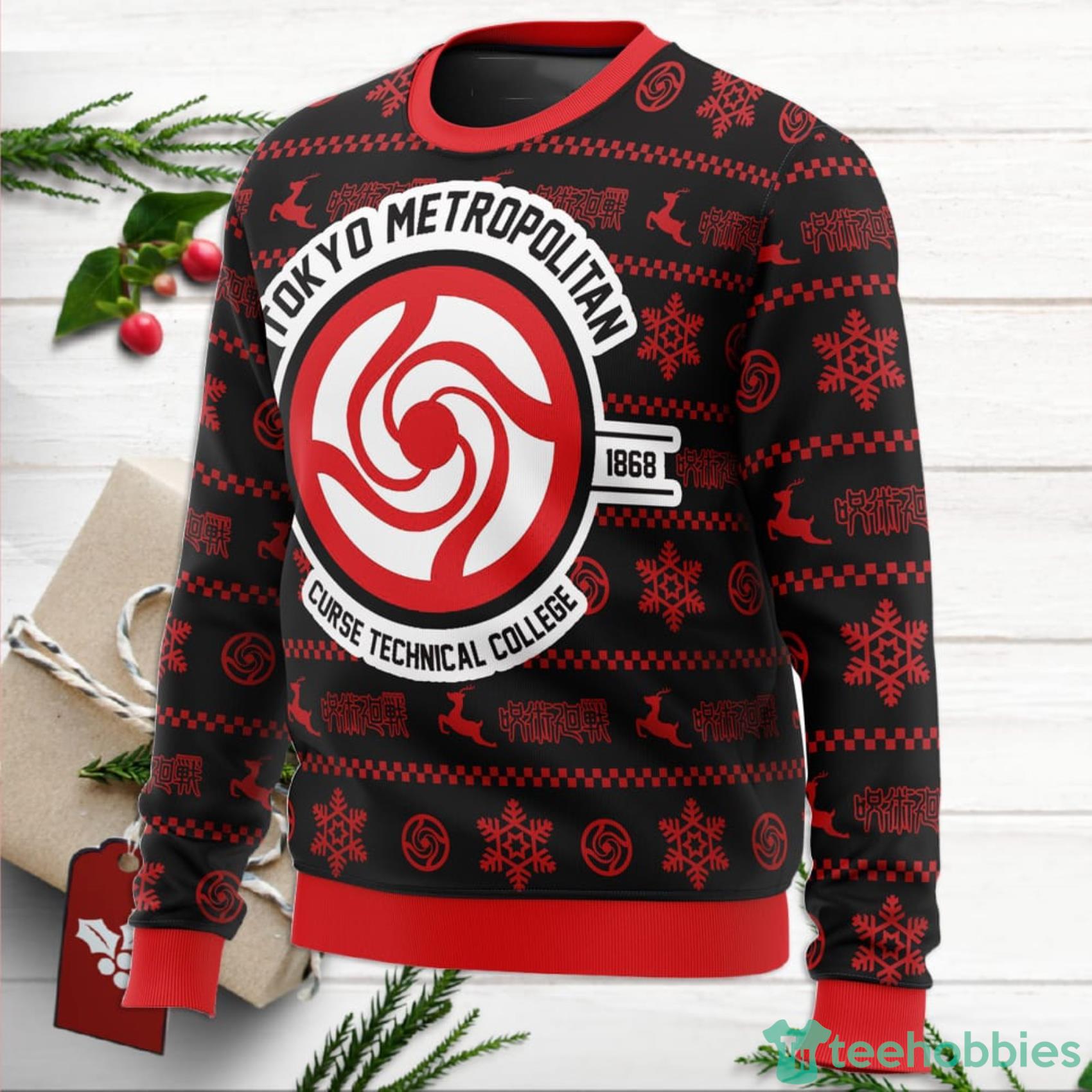 Tokyo Metropolitan Jujutsu Kaisen Ugly Christmas Sweater For Men And Women image Tokyo Metropolitan Jujutsu Kaisen Ugly Christmas Sweater For Men And Women Product Photo 2