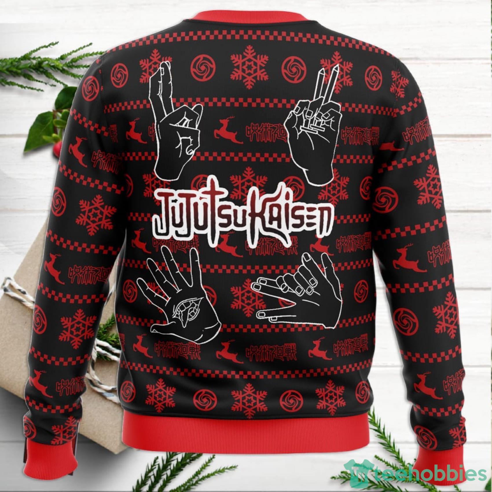 Tokyo Metropolitan Jujutsu Kaisen Ugly Christmas Sweater For Men And Women Product Photo 4 Tokyo Metropolitan Jujutsu Kaisen Ugly Christmas Sweater For Men And Women Product Photo 4