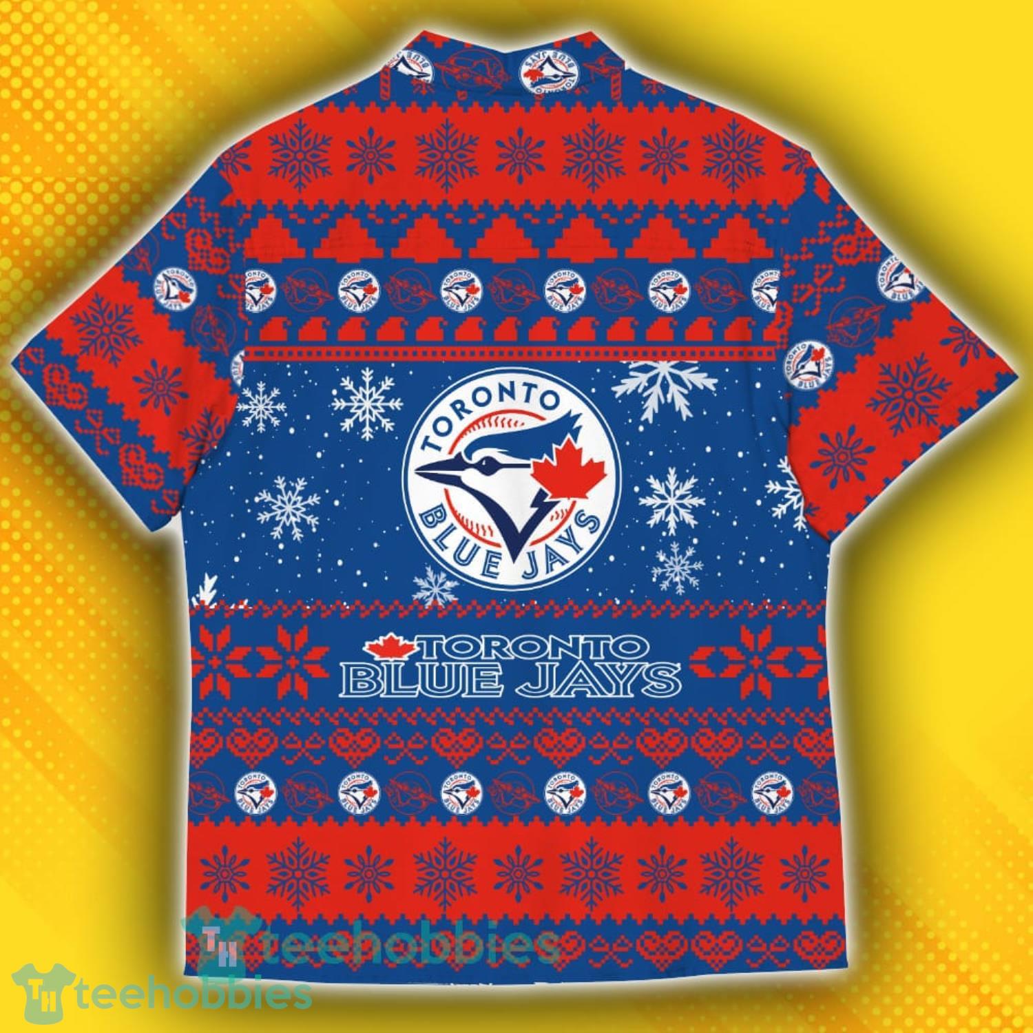 Toronto Blue Jays Baby Yoda Star Wars Sports Football American Ugly Christmas Sweater Pattern Hawaiian Shirt Product Photo 3