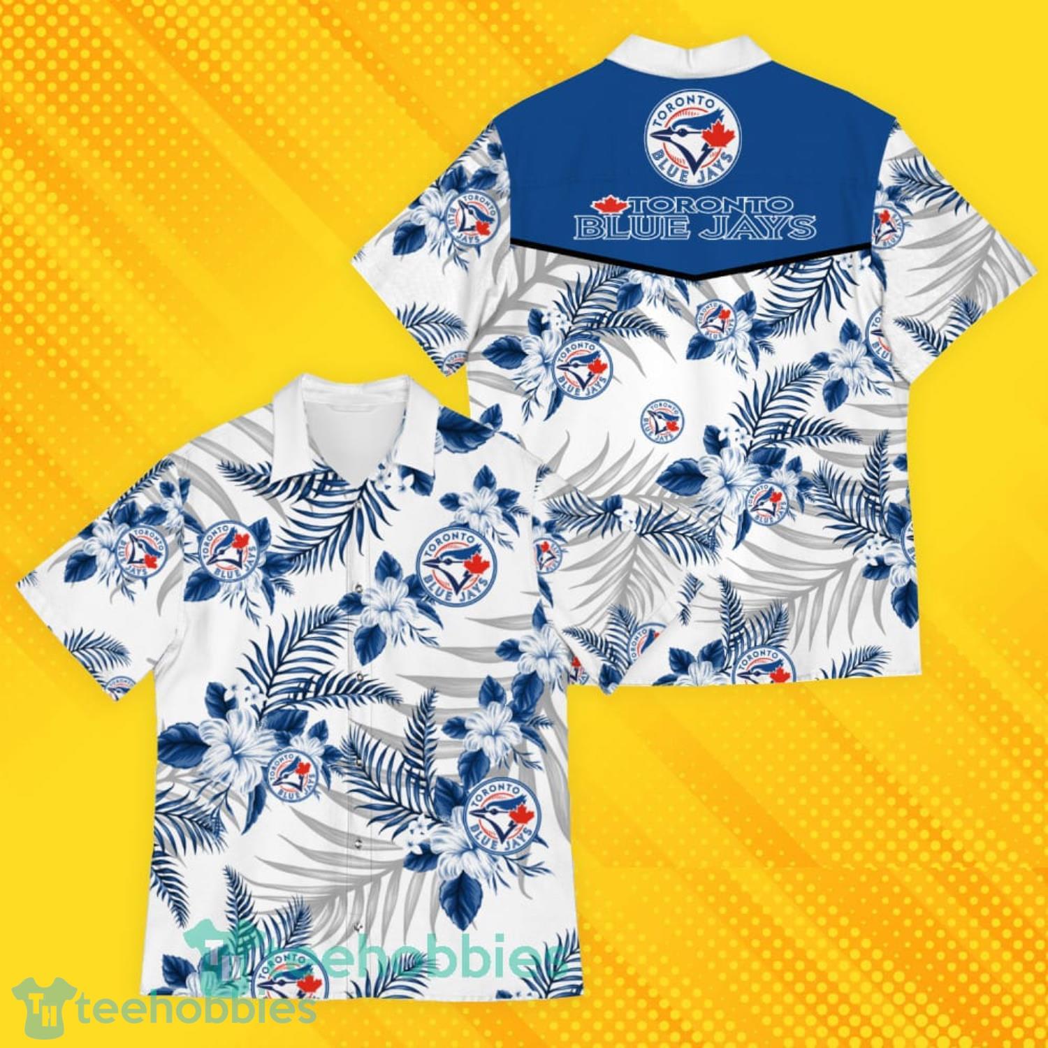Toronto Blue Jays Sports American Hawaiian Tropical Patterns Hawaiian Shirt Product Photo 1