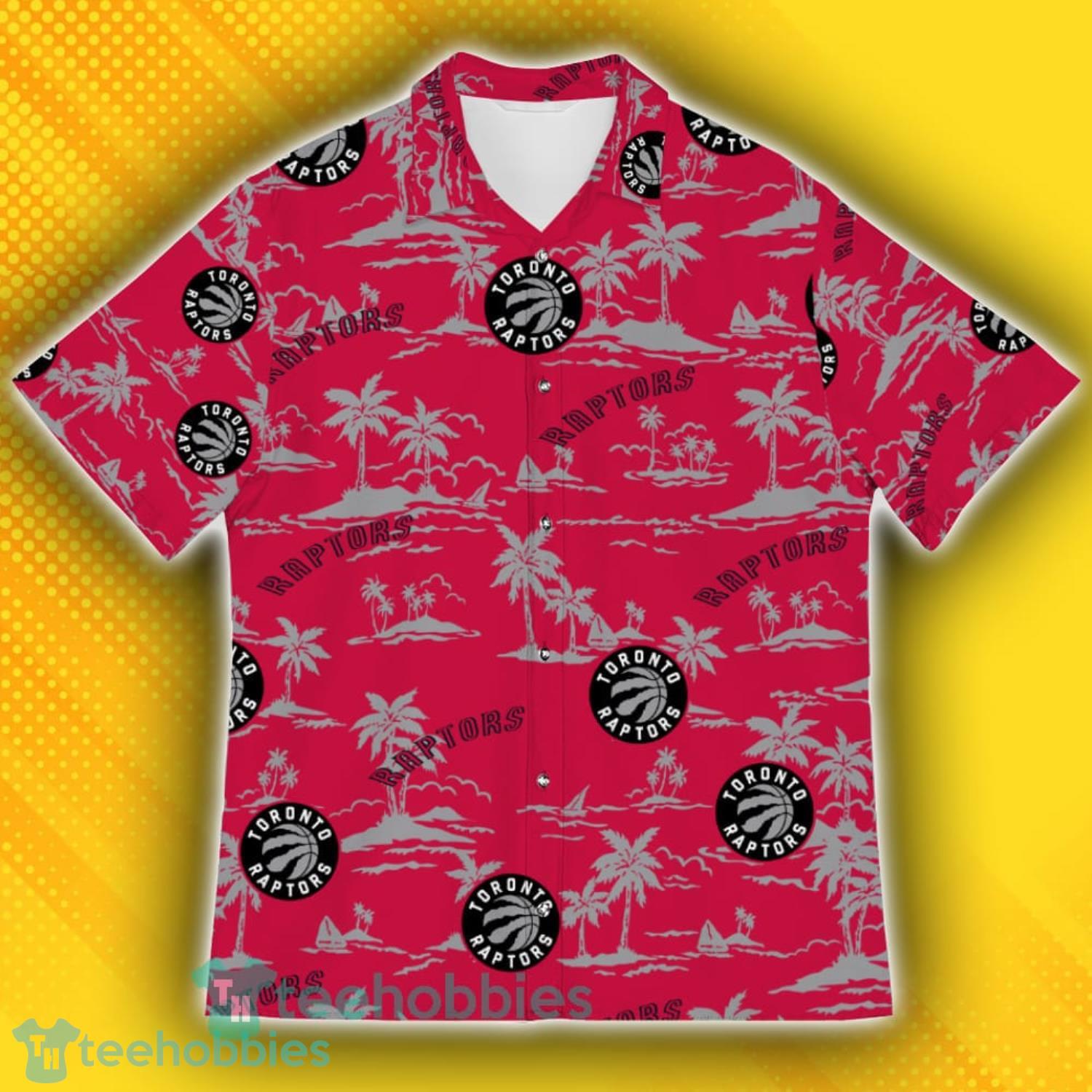 Toronto Raptors Island Pattern Tree Hawaiian Shirt Product Photo 2