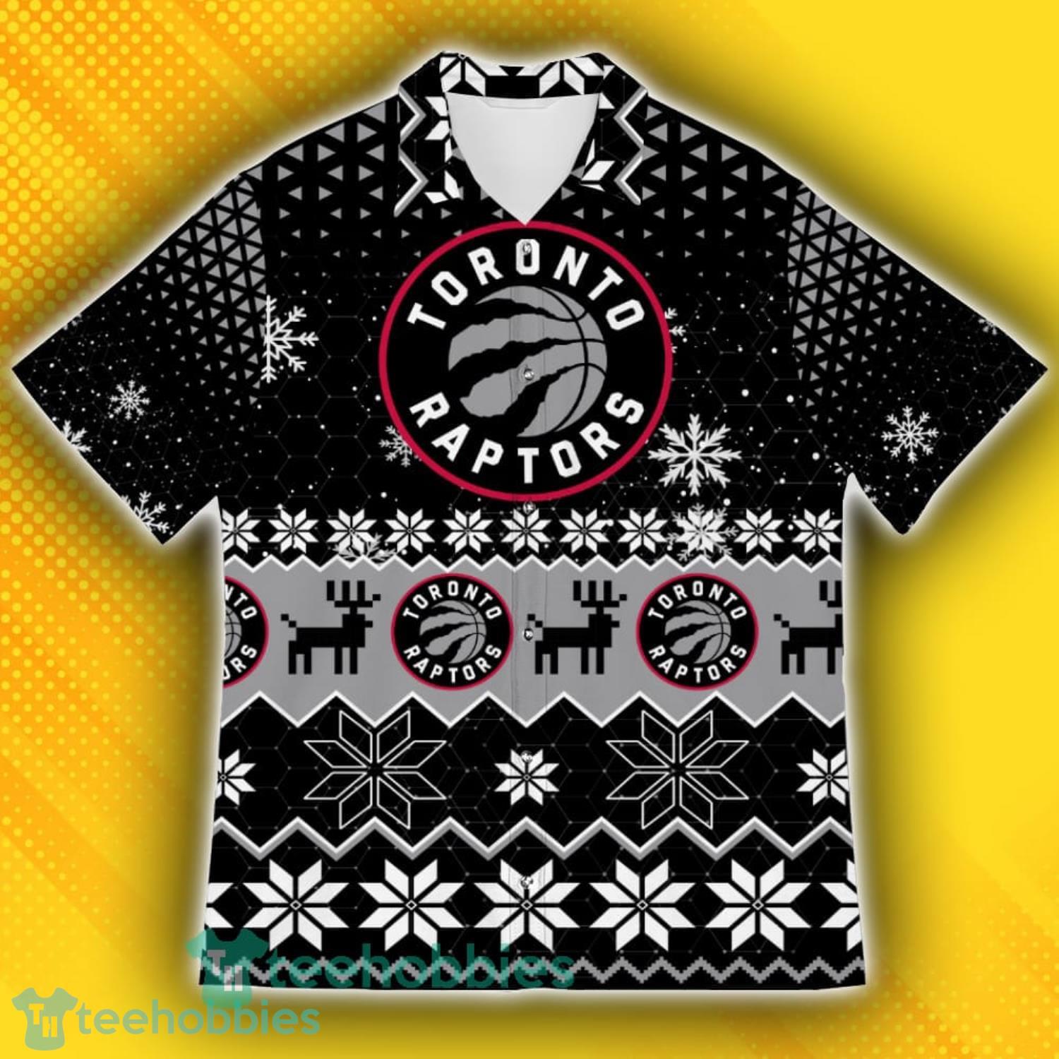 Toronto Raptors Sports Football American Ugly Christmas Sweater Pattern Hawaiian Shirt Product Photo 2