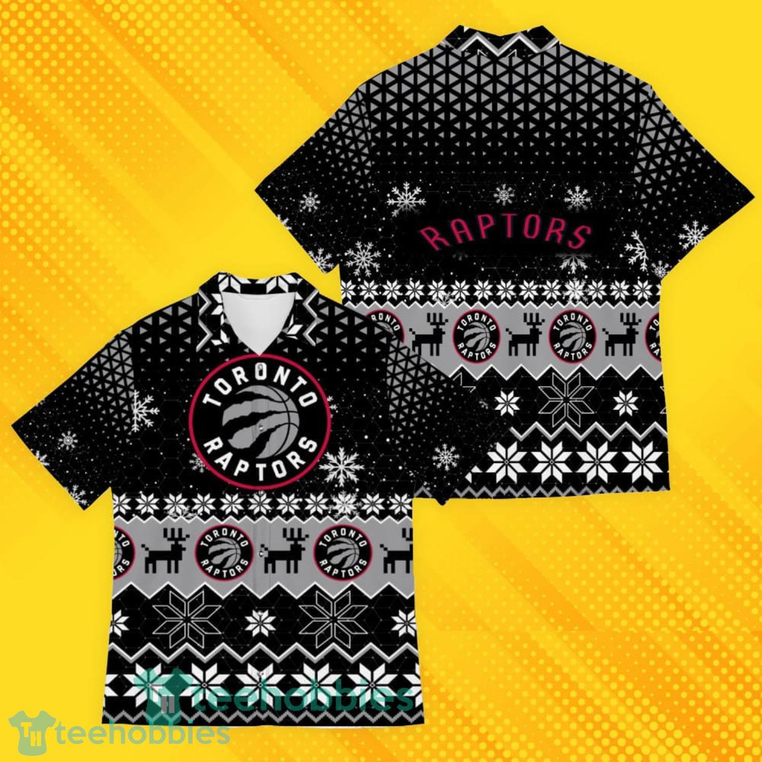 Toronto Raptors Sports Football American Ugly Christmas Sweater Pattern Hawaiian Shirt Product Photo 1