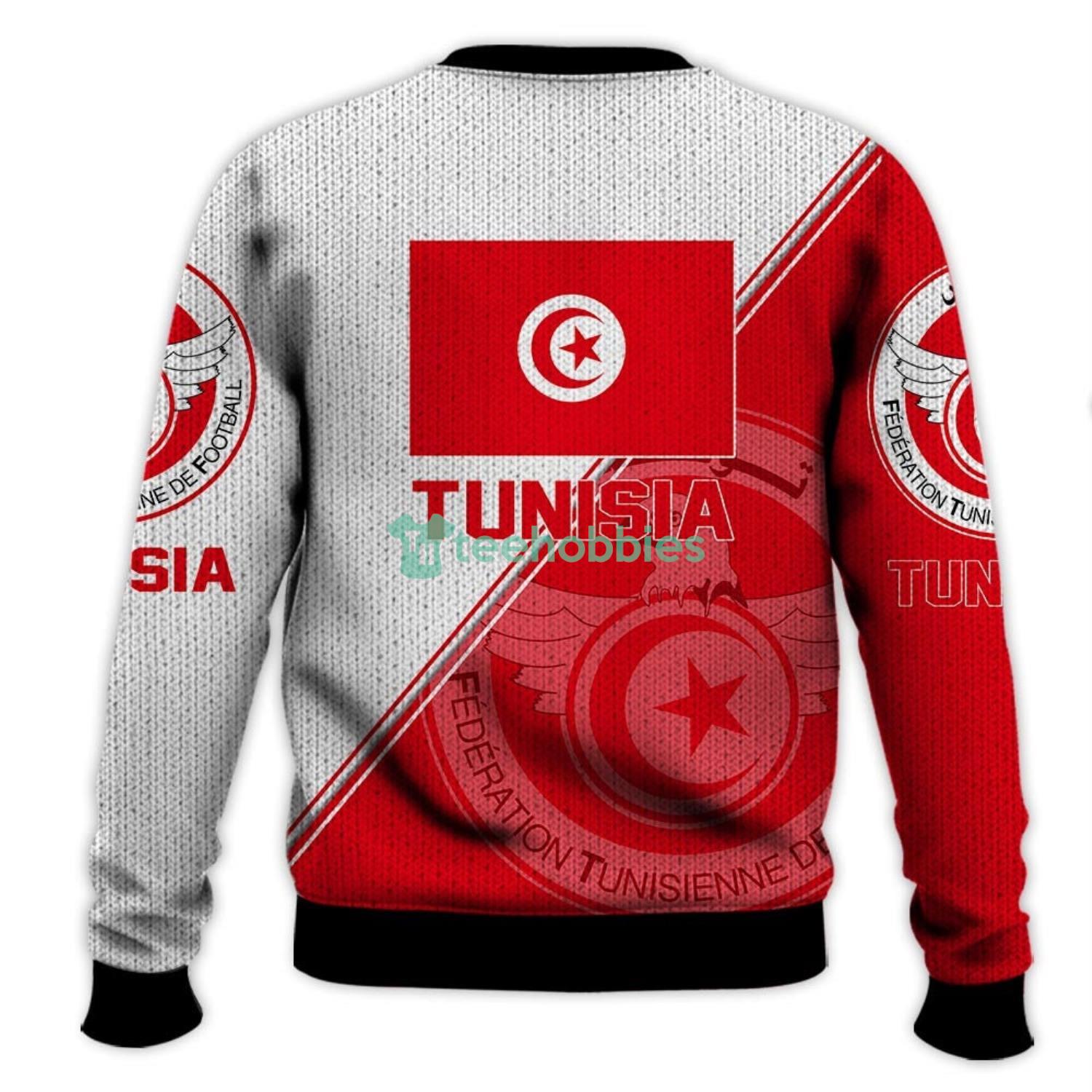 Tunisia National Soccer Team Qatar World Cup 2022 Champions Soccer Team 3D All Over Printed Shirt Product Photo 3