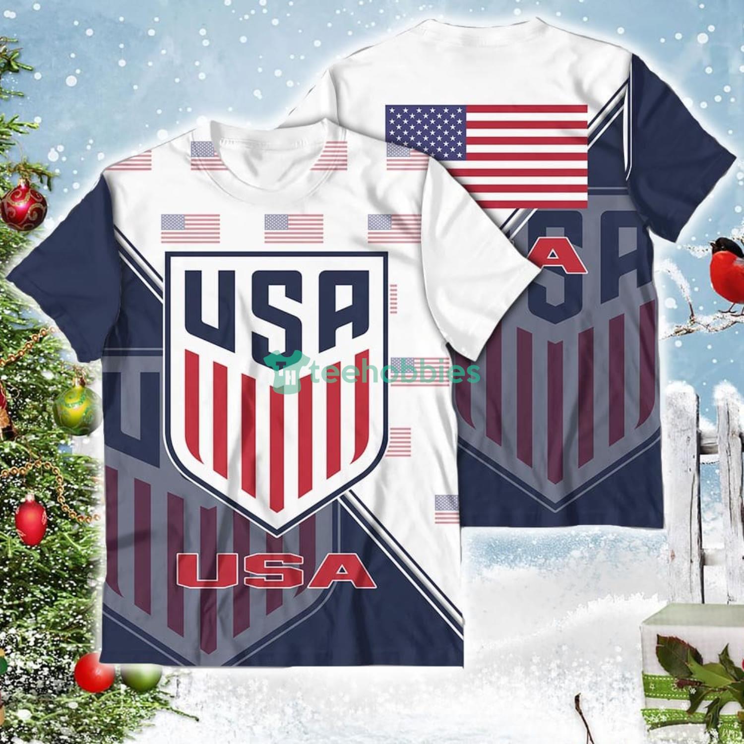 USA National Soccer Team Qatar World Cup 2022 Champions Soccer Team 3D All Over Printed Shirt Product Photo 4