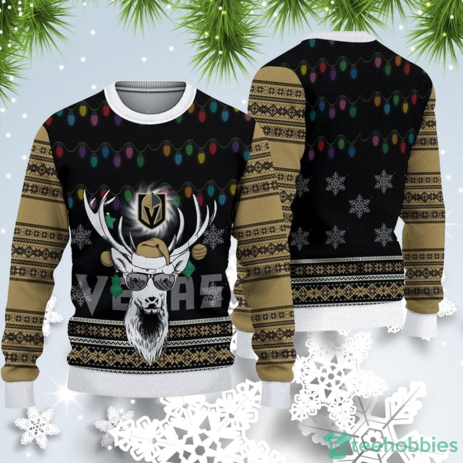 Vegas Golden Knights Hockey Custom Ugly Christmas Sweater