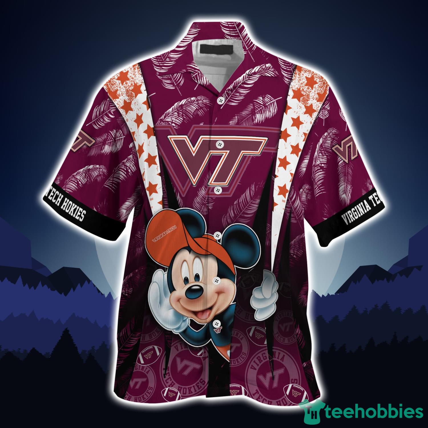 Virginia Tech Hokies Mickey Lover Hawaiian Shirt For Fans Product Photo 3 Virginia Tech Hokies Mickey Lover Hawaiian Shirt For Fans Product Photo 3