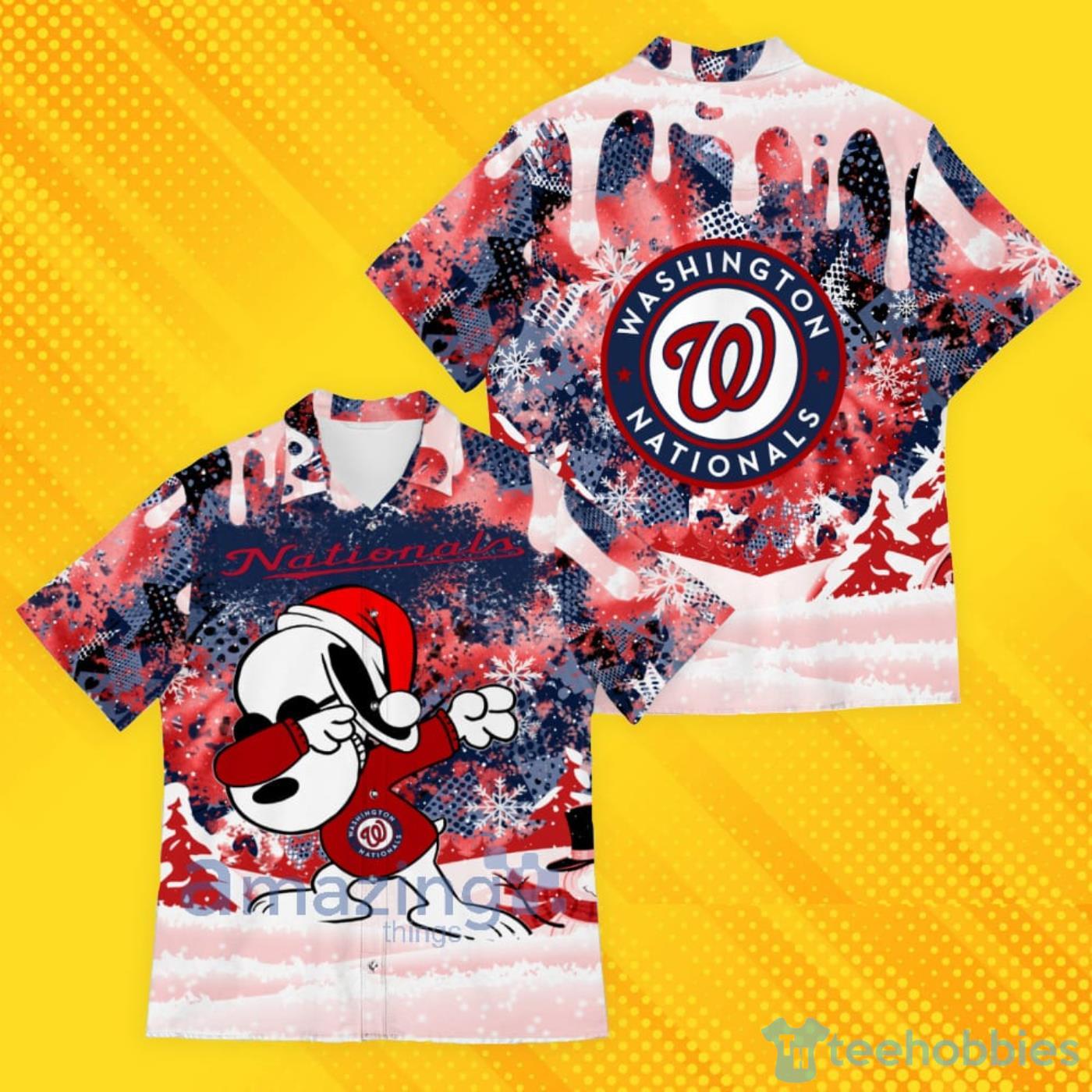Washington Nationals Snoopy Dabbing The Peanuts Pattern Hawaiian Shirt Product Photo 1