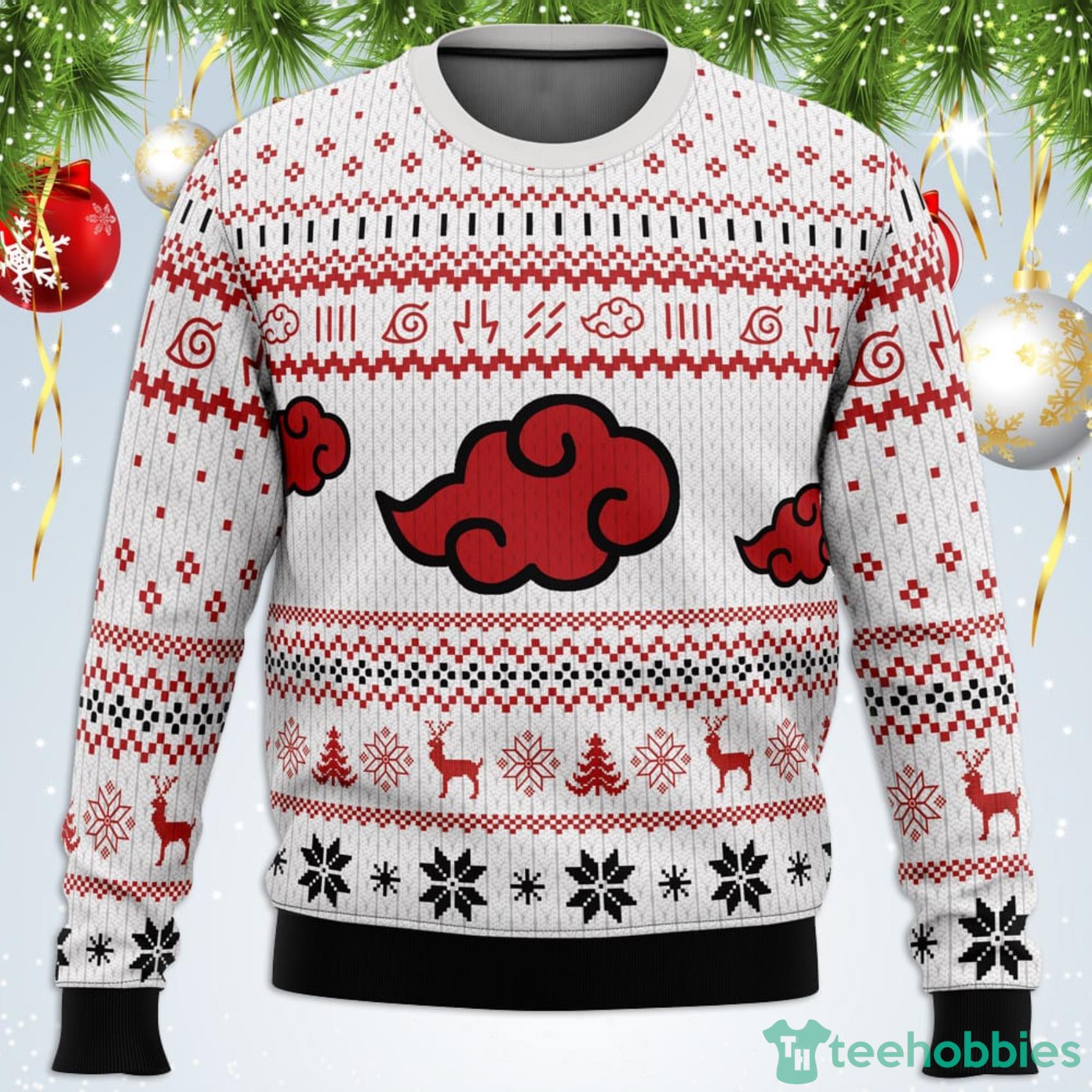 White Christmas Akatsuki Christmas Sweater