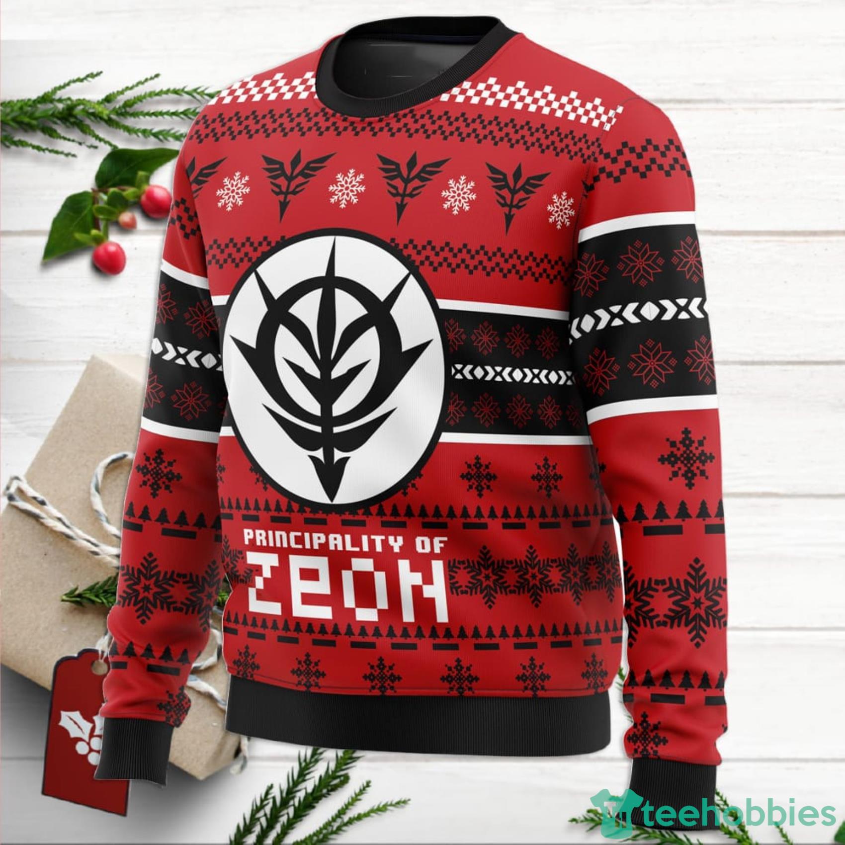 Zeon The Gundam Ugly Christmas Sweater For Men And Women Product Photo 2 Zeon The Gundam Ugly Christmas Sweater For Men And Women Product Photo 2