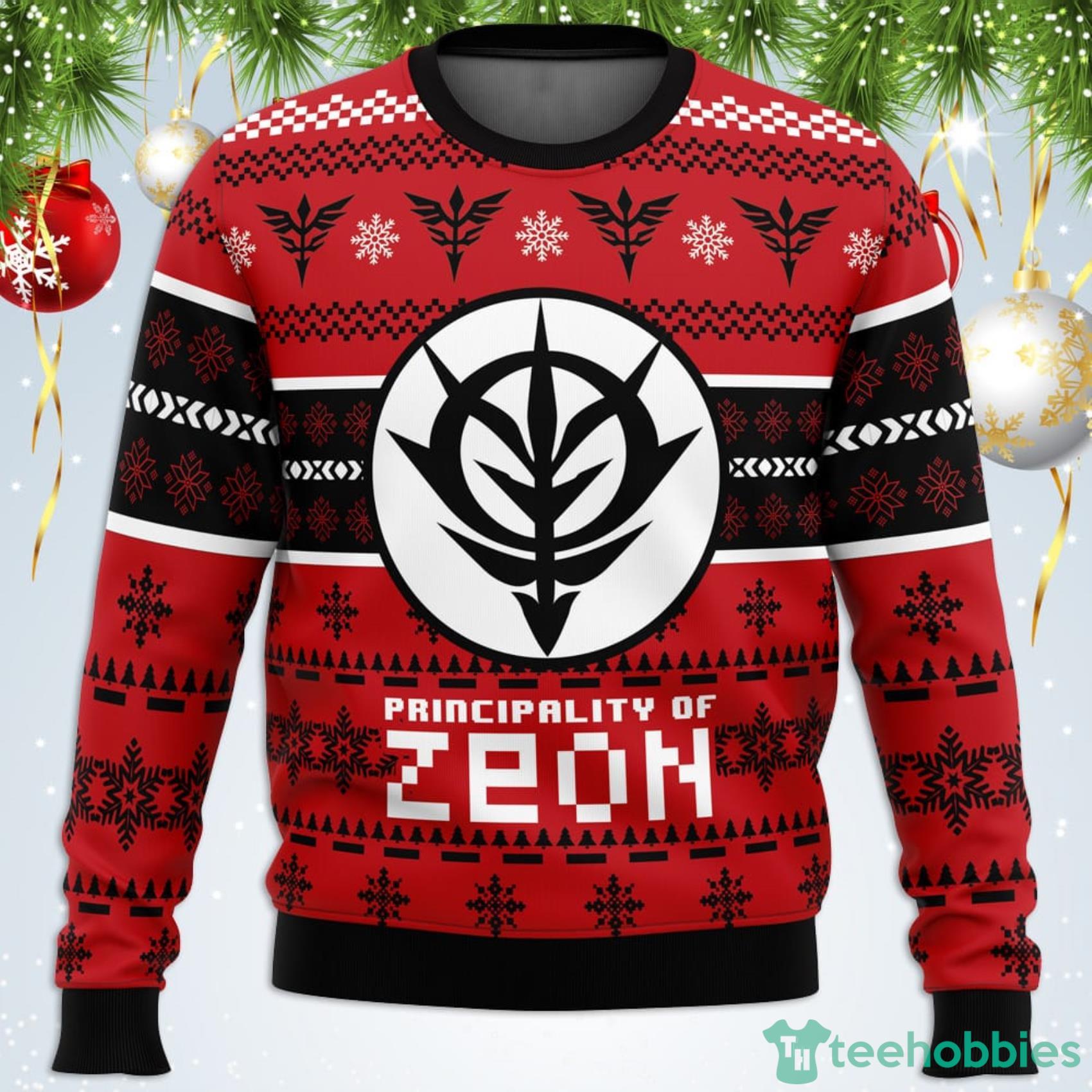Zeon The Gundam Ugly Christmas Sweater For Men And Women Product Photo 1 Zeon The Gundam Ugly Christmas Sweater For Men And Women Product Photo 1