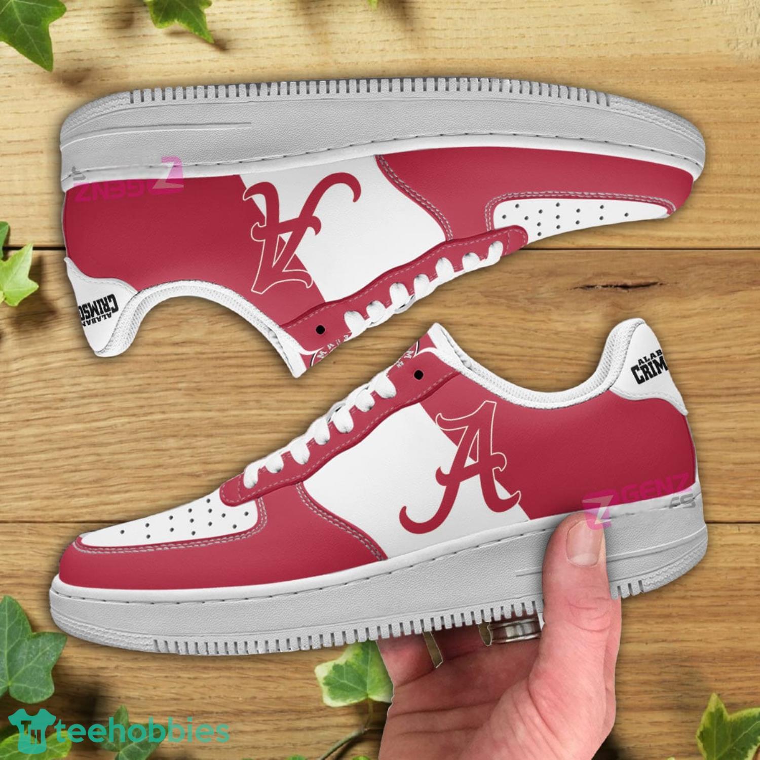 Alabama Crimson Tide NFL Logo Air Force Shoes Gift For Fans Product Photo 2 Alabama Crimson Tide NFL Logo Air Force Shoes Gift For Fans Product Photo 2