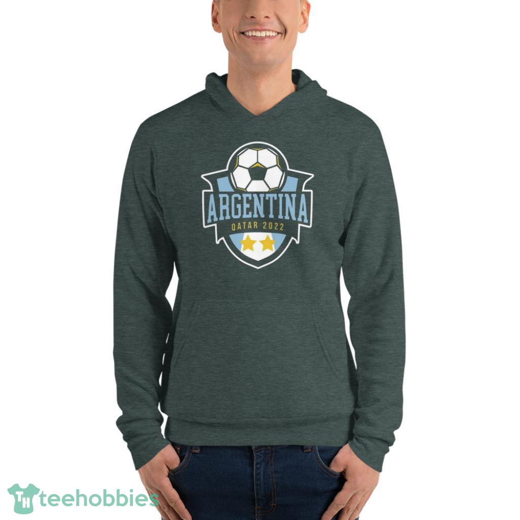 Argentina FIFA World Cup Qatar 2022 Unisex T Shirt image Argentina FIFA World Cup Qatar 2022 Unisex T-Shirt - Unisex Fleece Pullover Hoodie-1