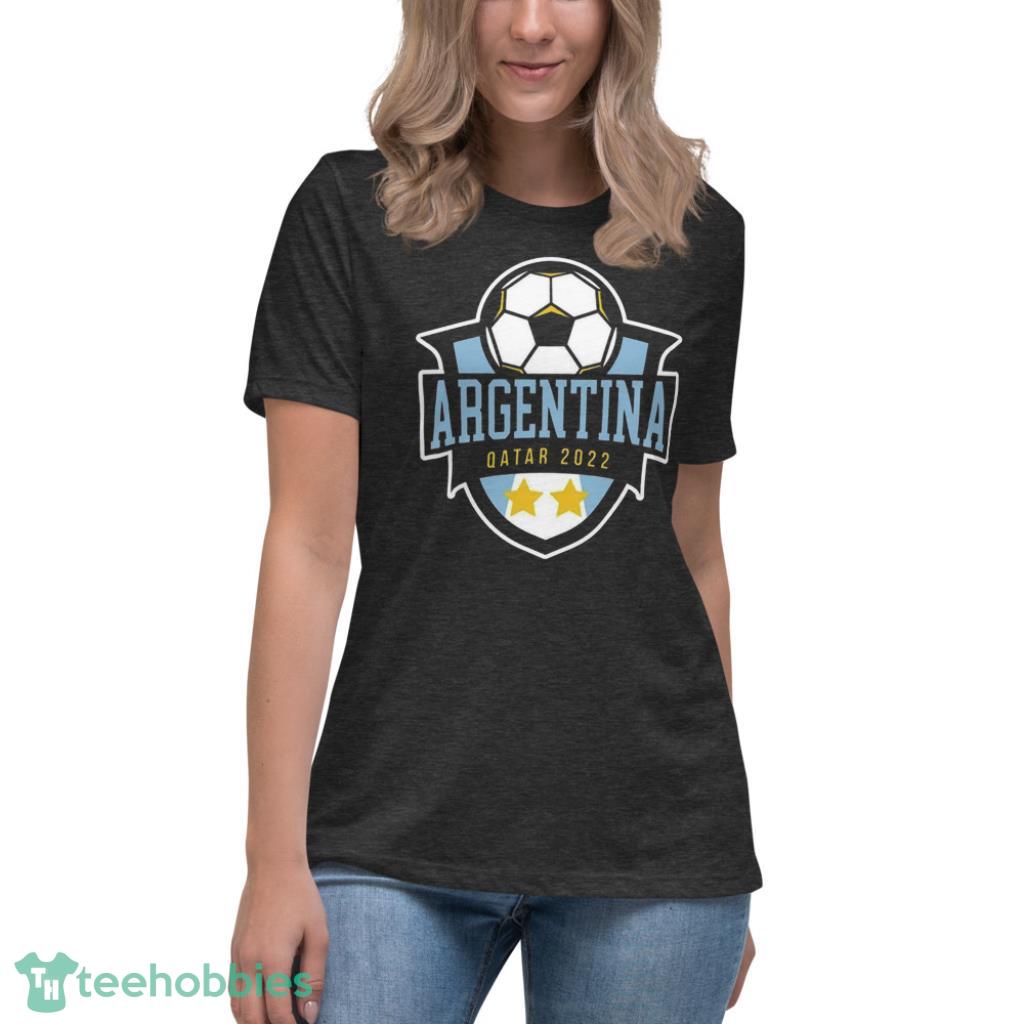 Argentina FIFA World Cup Qatar 2022 Unisex T-Shirt - Womens Relaxed Short Sleeve Jersey Tee-1 Argentina FIFA World Cup Qatar 2022 Unisex T-Shirt - Womens Relaxed Short Sleeve Jersey Tee-1