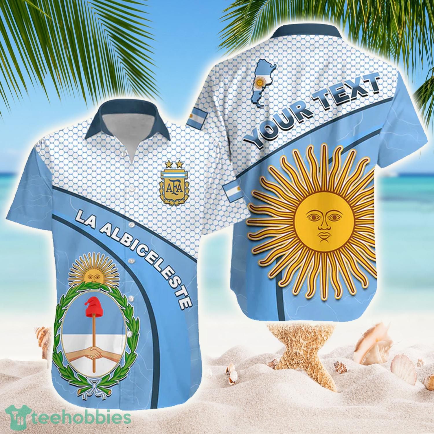 Argentina Football 2022 Champions Blue Sky May Sun Hawaiian Shirt - Argentina Football 2022 Champions Blue Sky May Sun Hawaiian Shirt