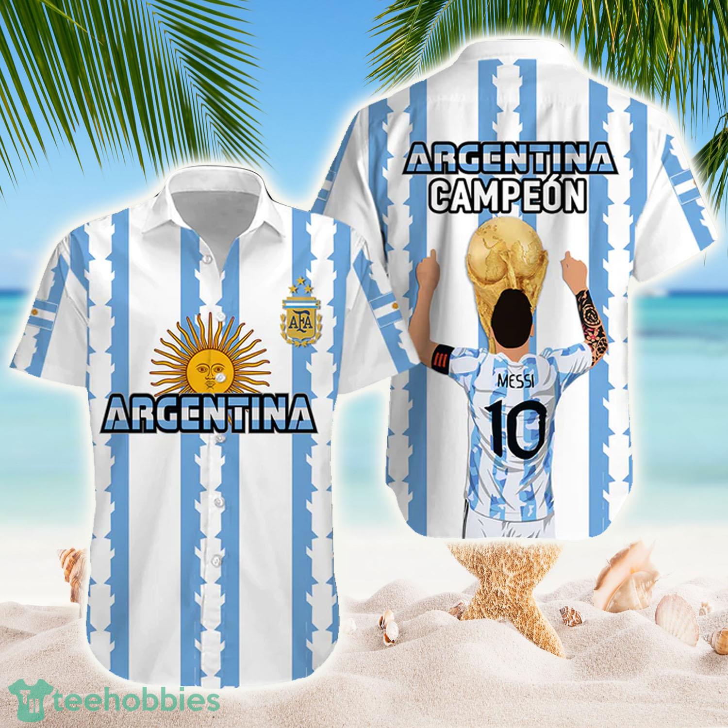 Argentina Football Campeon World Cup 2022 Pride 10 Hawaiian Shirt - Argentina Football Campeon World Cup 2022 Pride 10 Hawaiian Shirt