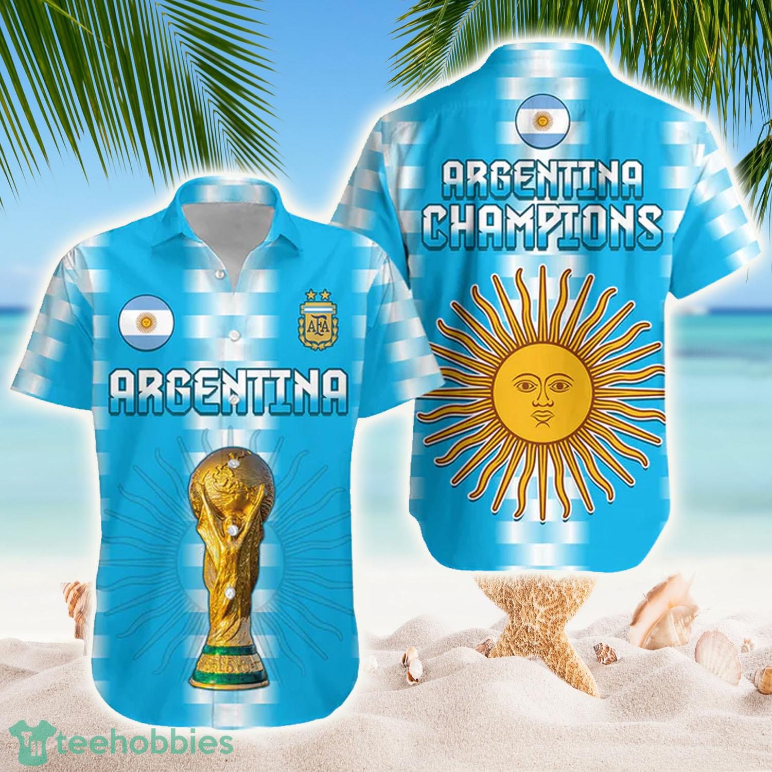 Argentina Football Champions Hawaiian Shirt - Argentina Football Champions Hawaiian Shirt