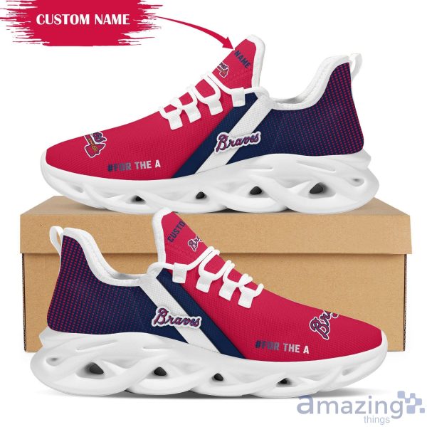 atlanta braves custom name max soul sneakers running shoes 1 600x600px Atlanta Braves Custom Name Max Soul Sneakers Running Shoes