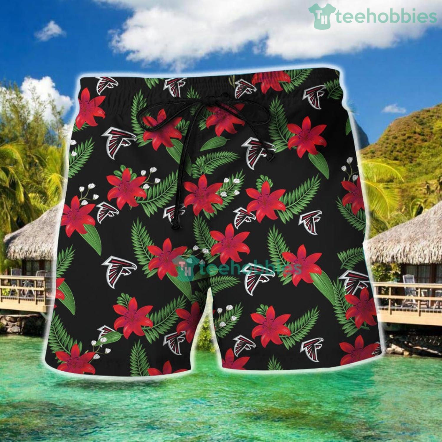 Atlanta Falcons Tropical Flower Hawaiian Shirt And Shorts