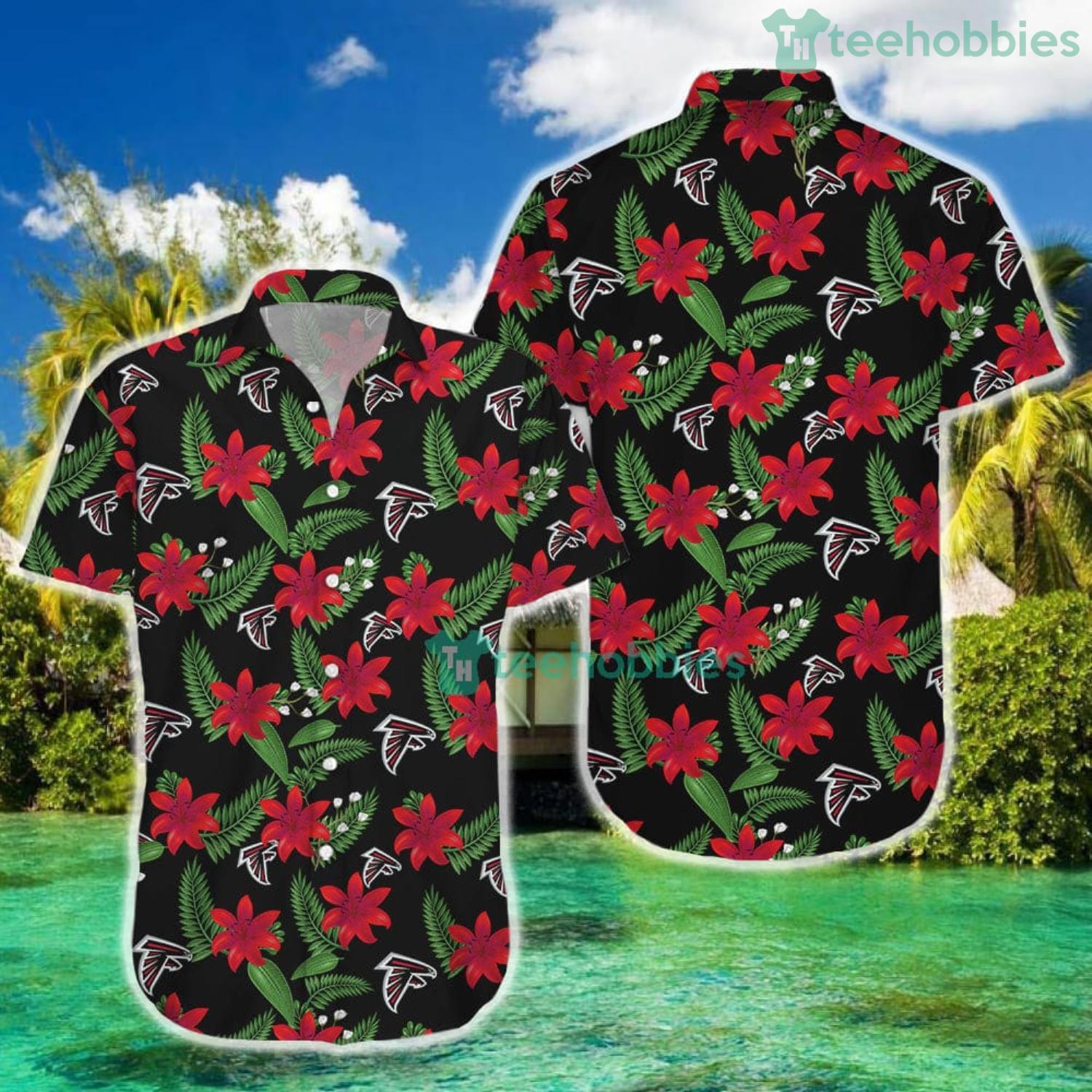 Atlanta Falcons Tropical Flower Hawaiian Shirt And Shorts