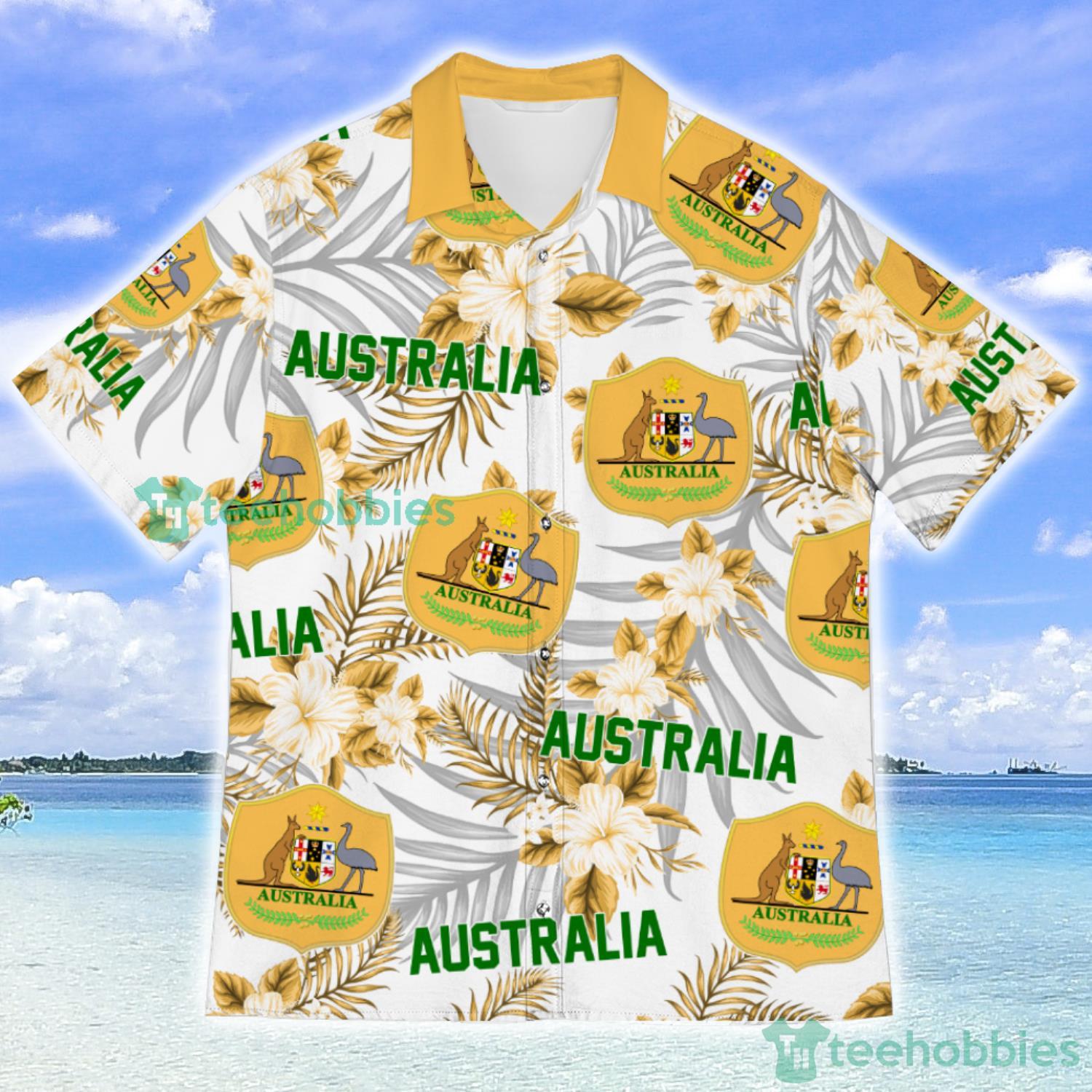 Australia Champions World Cup Football Fans Tropical Hawaiian Shirt Product Photo 1