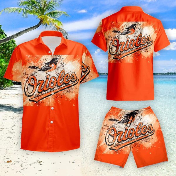 baltimore orioles mlb 3 hawaii summer hawaiian shirt and short 1 600x600px Baltimore Orioles Mlb 3 Hawaii Summer Hawaiian Shirt And Short