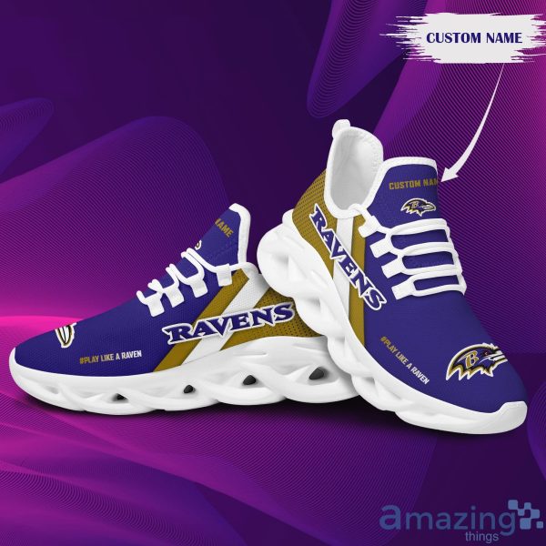 baltimore ravens custom name max soul sneakers running shoes 3 600x600px Baltimore Ravens Custom Name Max Soul Sneakers Running Shoes