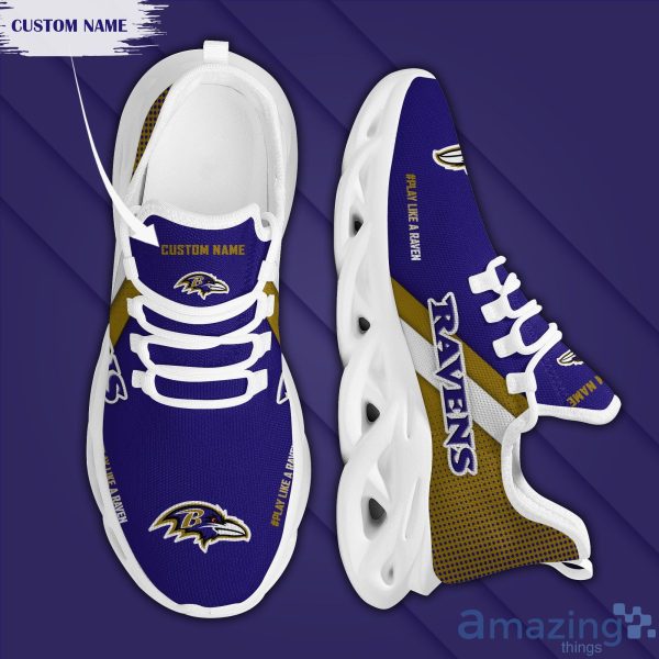 baltimore ravens custom name max soul sneakers running shoes 4 600x600px Baltimore Ravens Custom Name Max Soul Sneakers Running Shoes