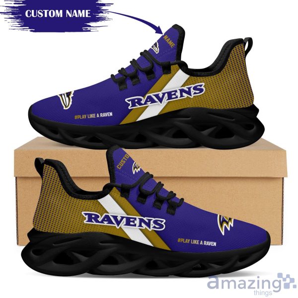 baltimore ravens custom name max soul sneakers running shoes 5 600x600px Baltimore Ravens Custom Name Max Soul Sneakers Running Shoes