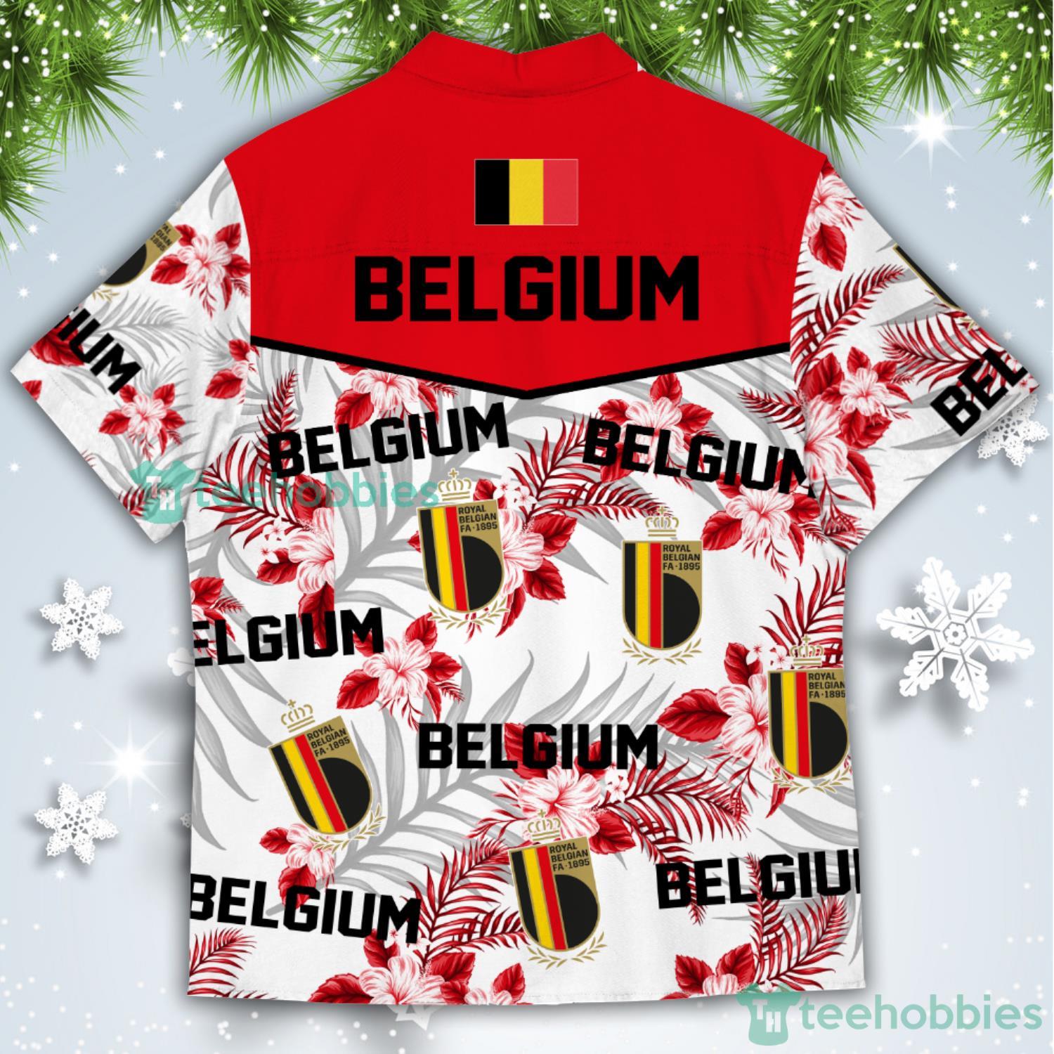 Belgium Champions World Cup Football Fans Tropical Hawaiian Shirt Product Photo 1
